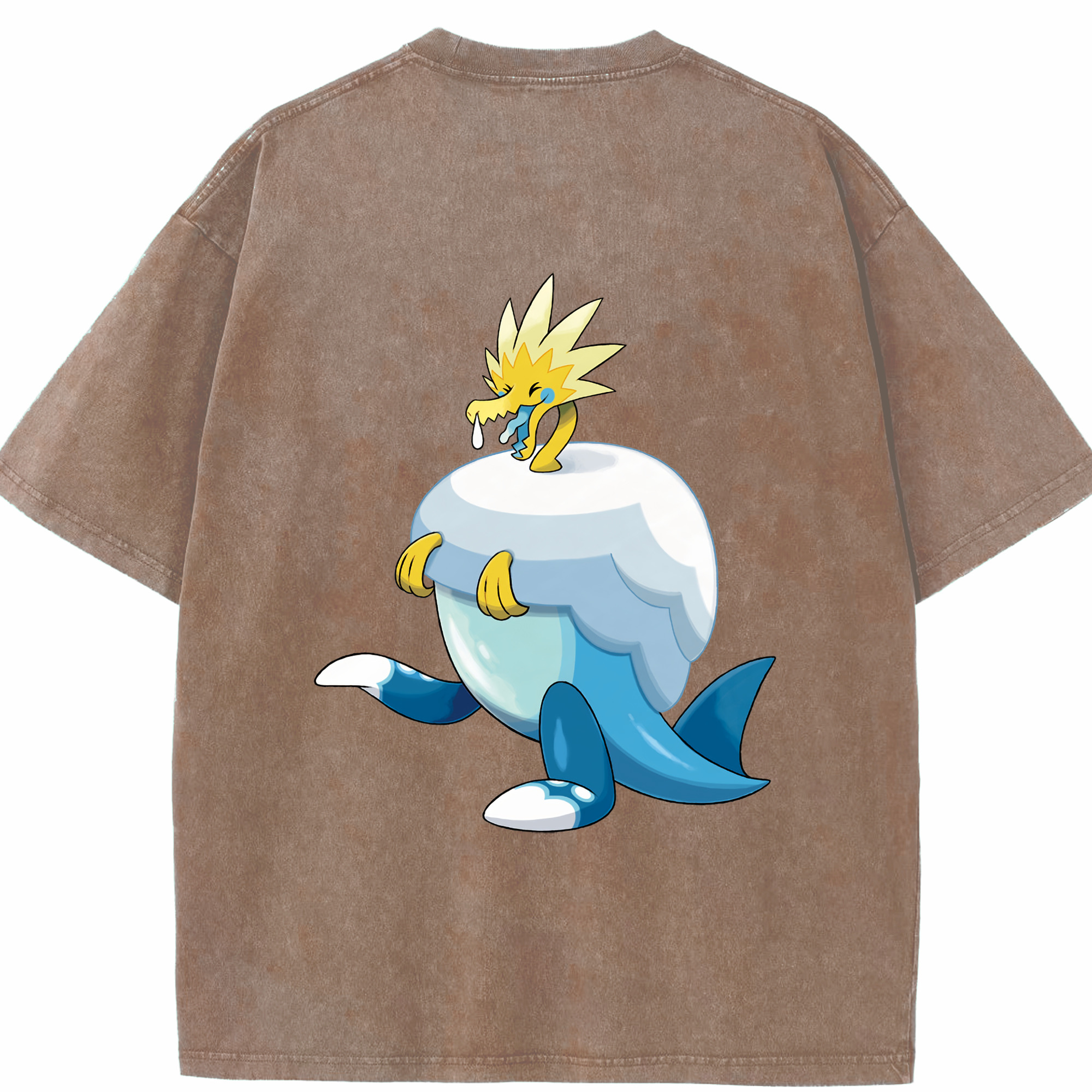 （画像用） ポケットモンスター Pokémon 綿100% ヴィンテージ風 半袖Tシャツ（背面プリント）