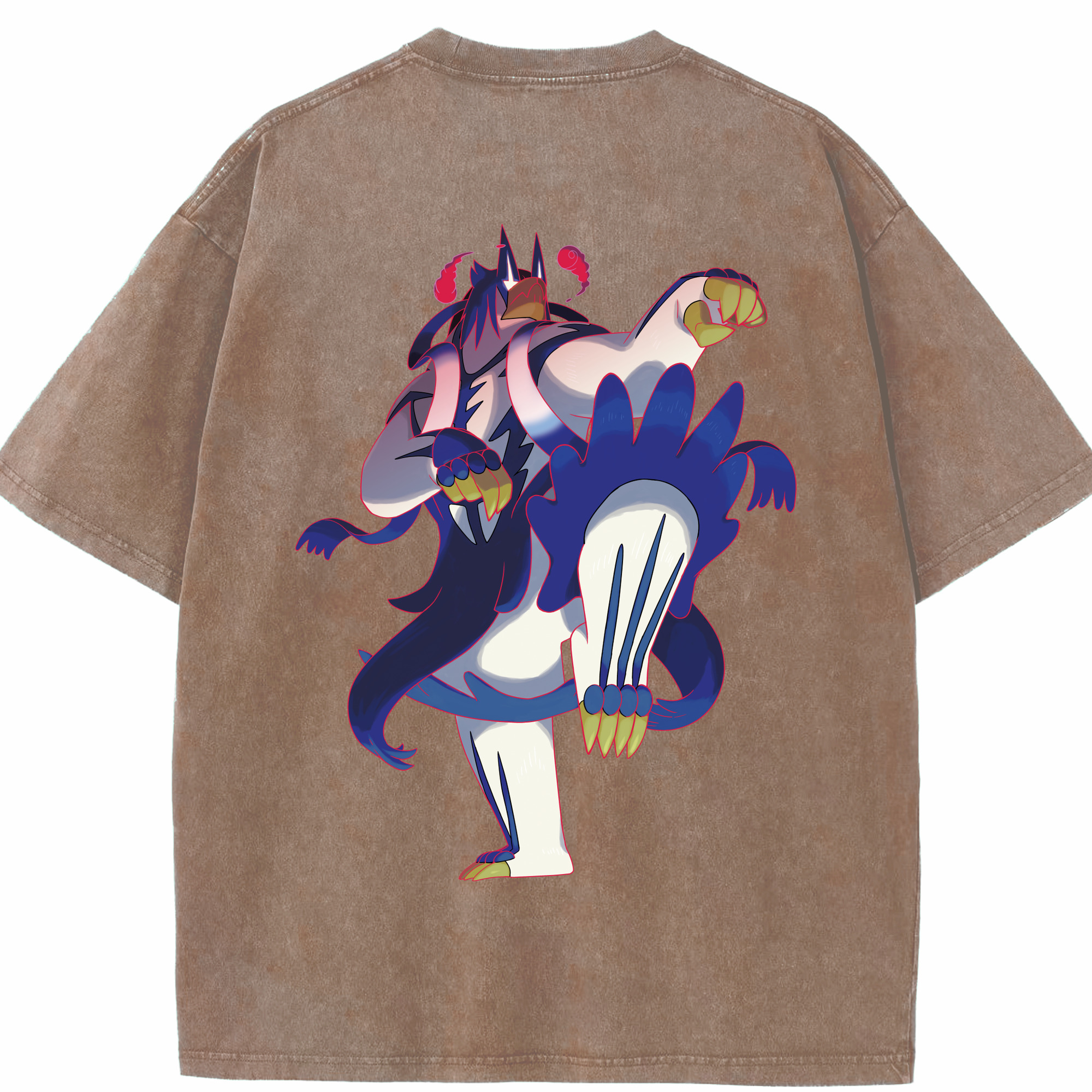 （画像用） ポケットモンスター Pokémon 綿100% ヴィンテージ風 半袖Tシャツ（背面プリント）