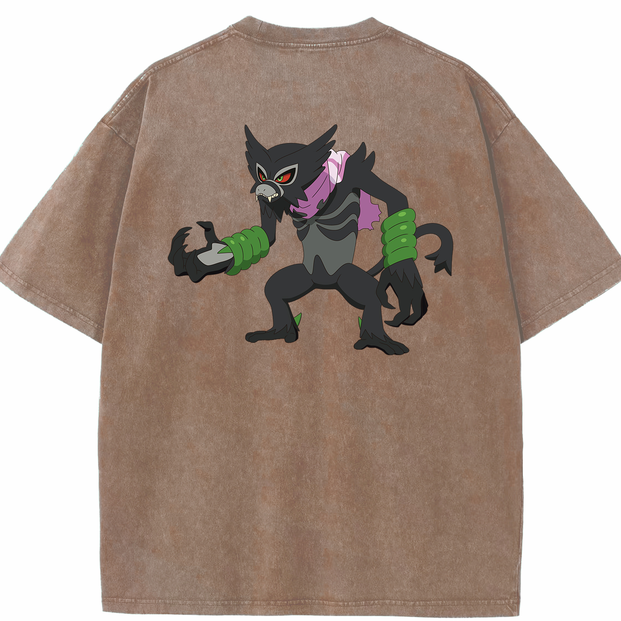 （画像用） ポケットモンスター Pokémon 綿100% ヴィンテージ風 半袖Tシャツ（背面プリント）