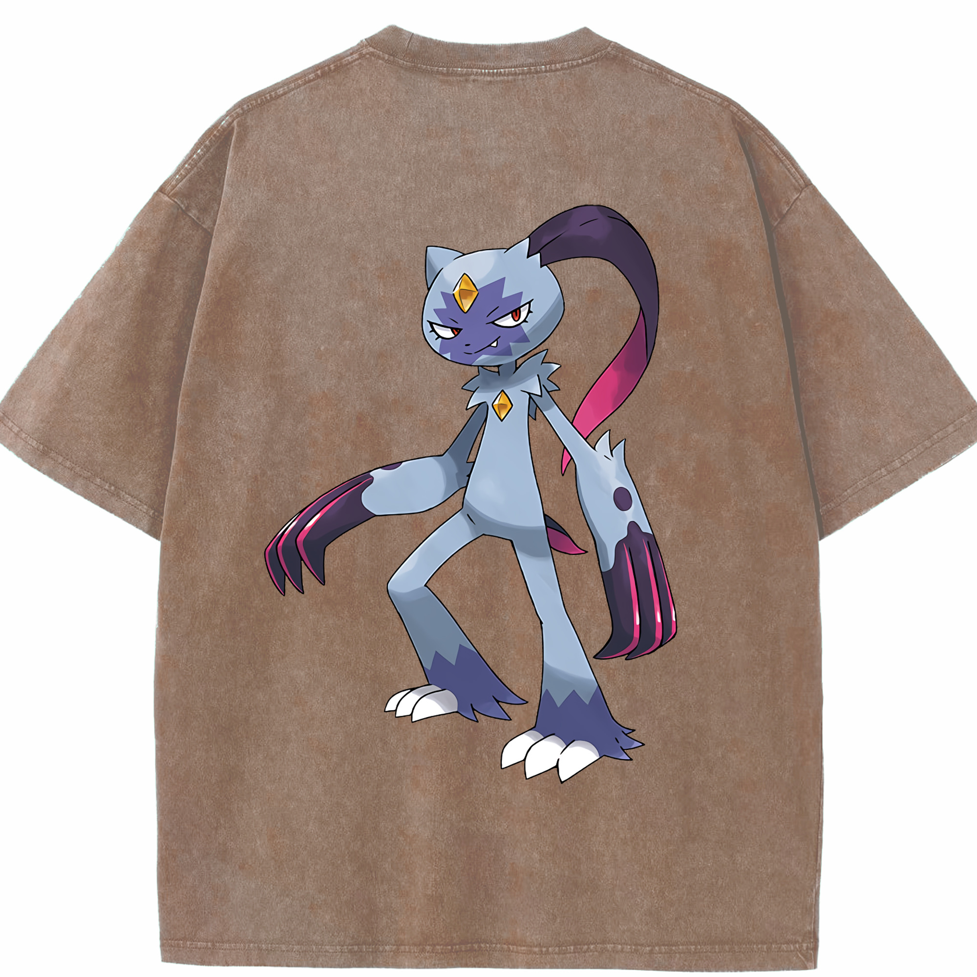 （画像用） ポケットモンスター Pokémon 綿100% ヴィンテージ風 半袖Tシャツ（背面プリント）