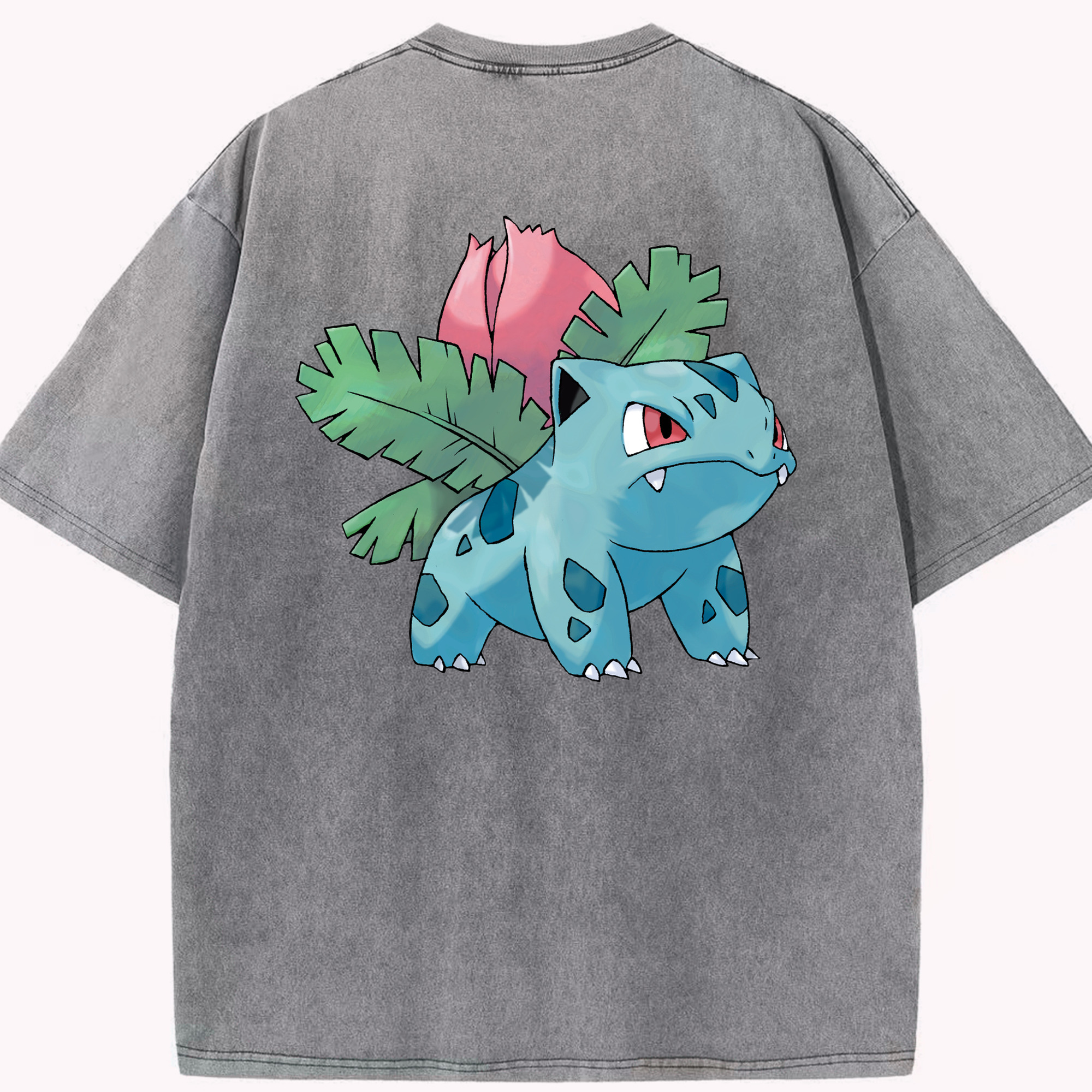 （画像用） ポケットモンスター Pokémon 綿100% ヴィンテージ風 半袖Tシャツ（背面プリント）