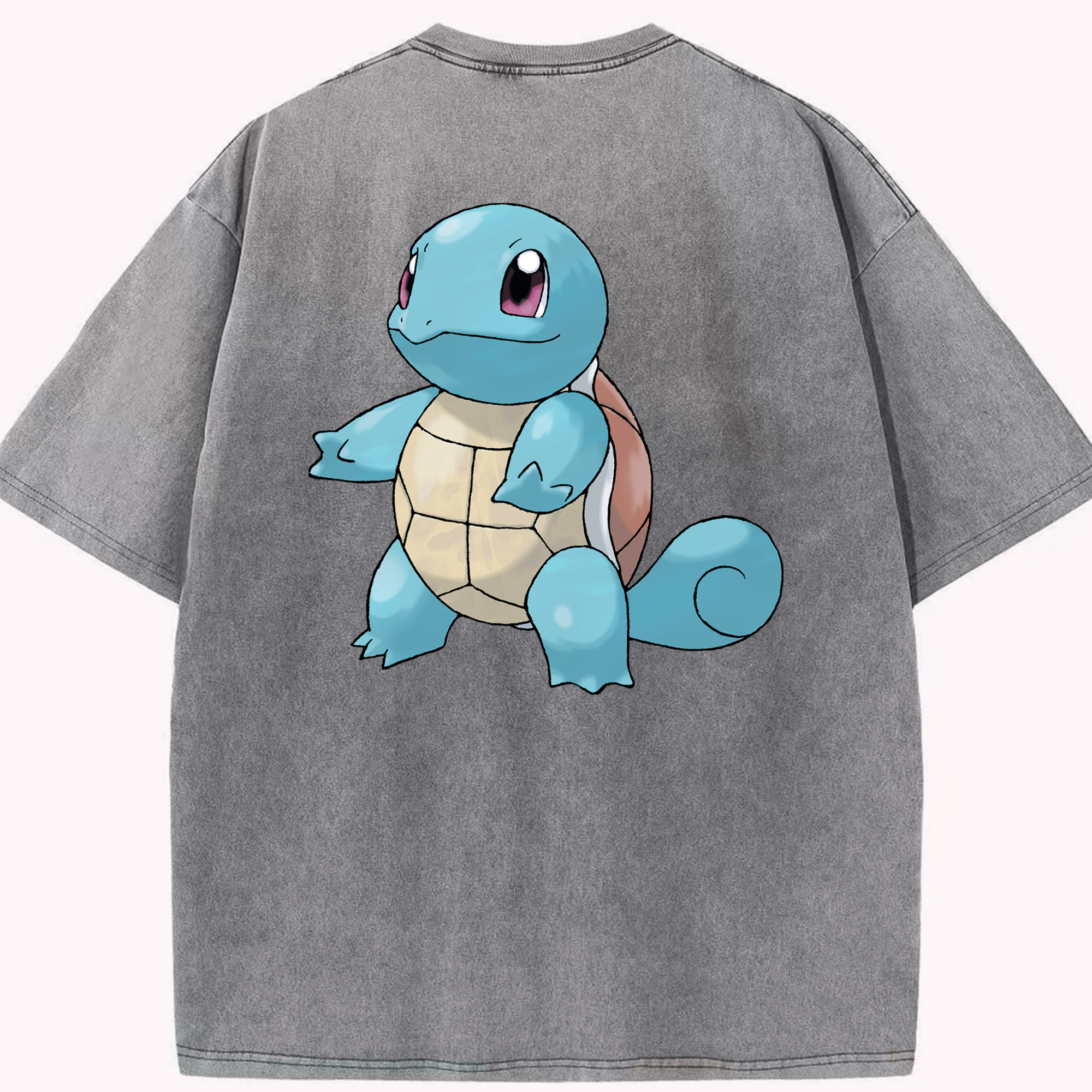 （画像用） ポケットモンスター Pokémon 綿100% ヴィンテージ風 半袖Tシャツ（背面プリント）