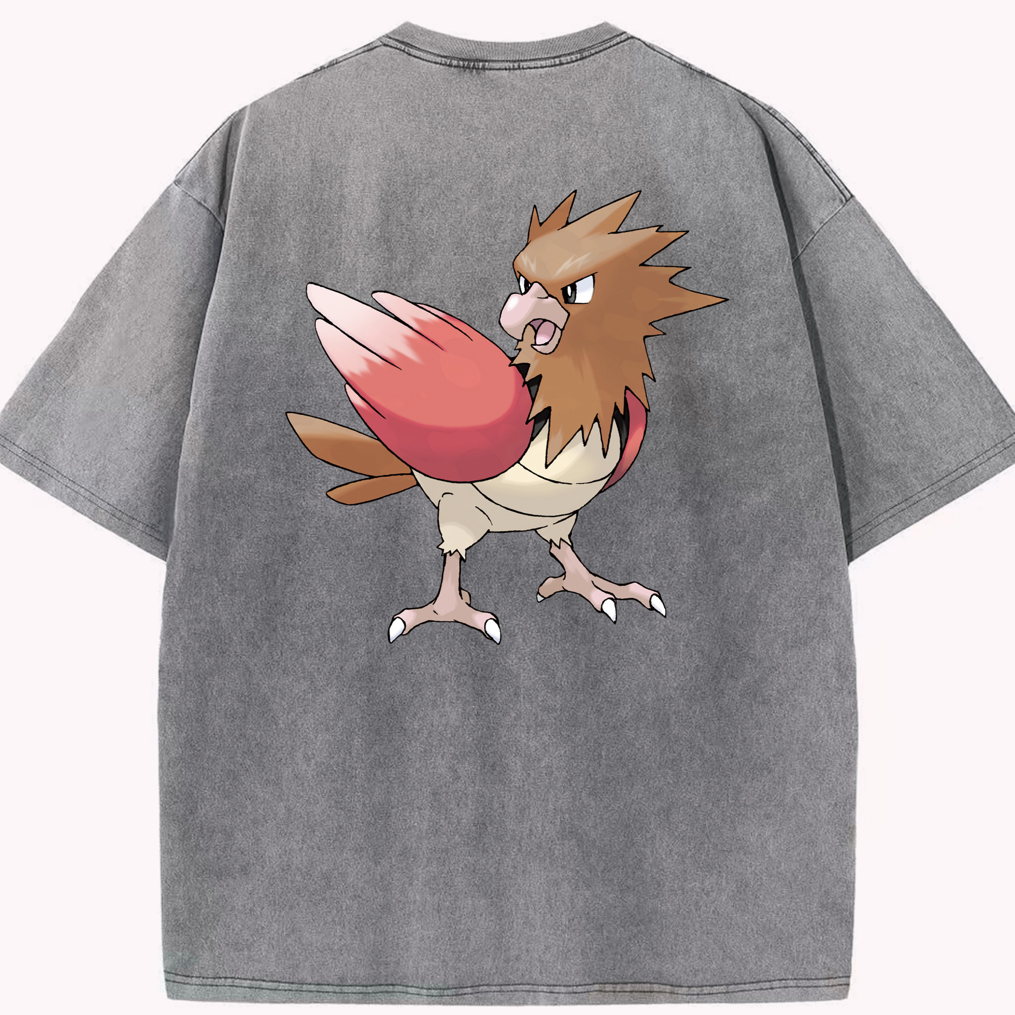 （画像用） ポケットモンスター Pokémon 綿100% ヴィンテージ風 半袖Tシャツ（背面プリント）
