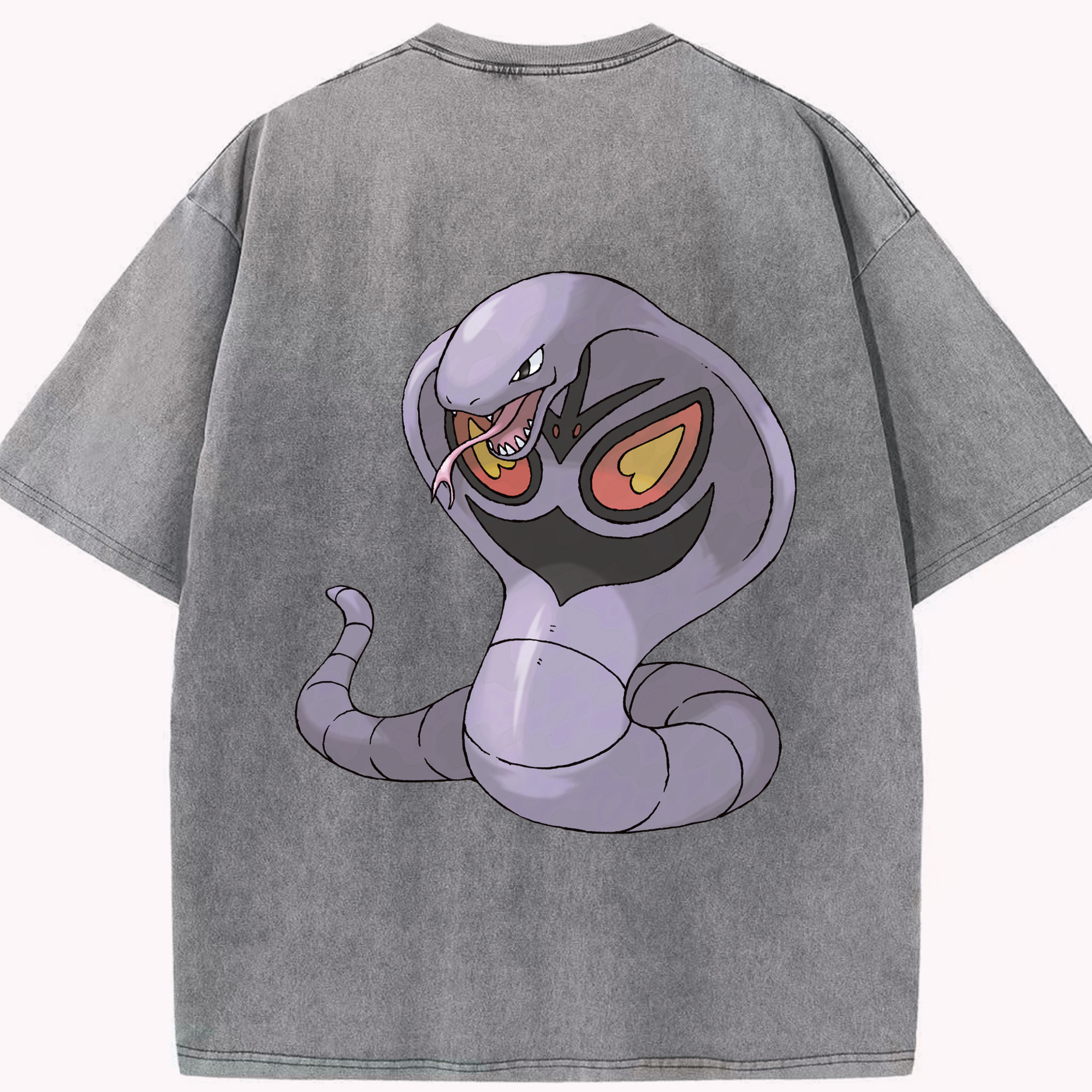 （画像用） ポケットモンスター Pokémon 綿100% ヴィンテージ風 半袖Tシャツ（背面プリント）