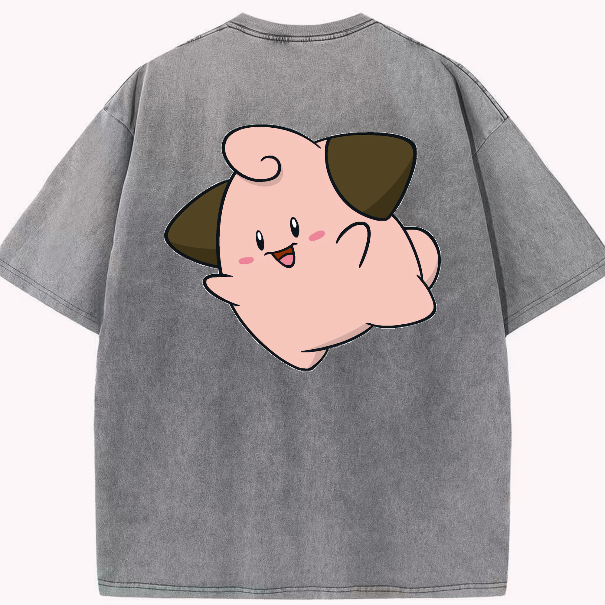 （画像用） ポケットモンスター Pokémon 綿100% ヴィンテージ風 半袖Tシャツ（背面プリント）