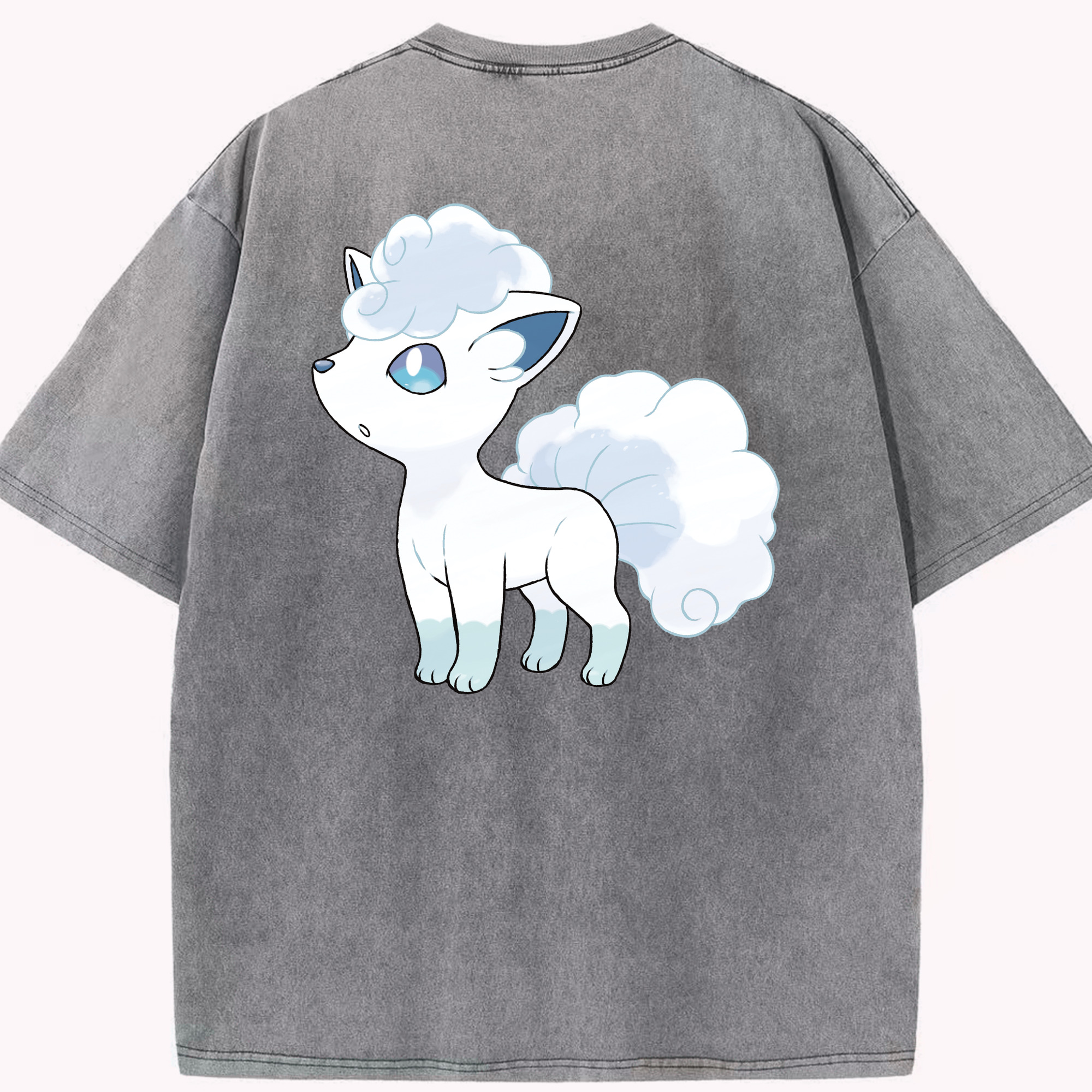 （画像用） ポケットモンスター Pokémon 綿100% ヴィンテージ風 半袖Tシャツ（背面プリント）