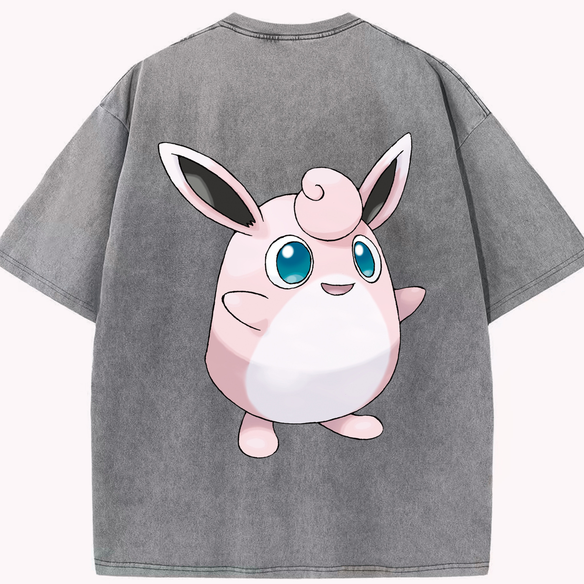 （画像用） ポケットモンスター Pokémon 綿100% ヴィンテージ風 半袖Tシャツ（背面プリント）