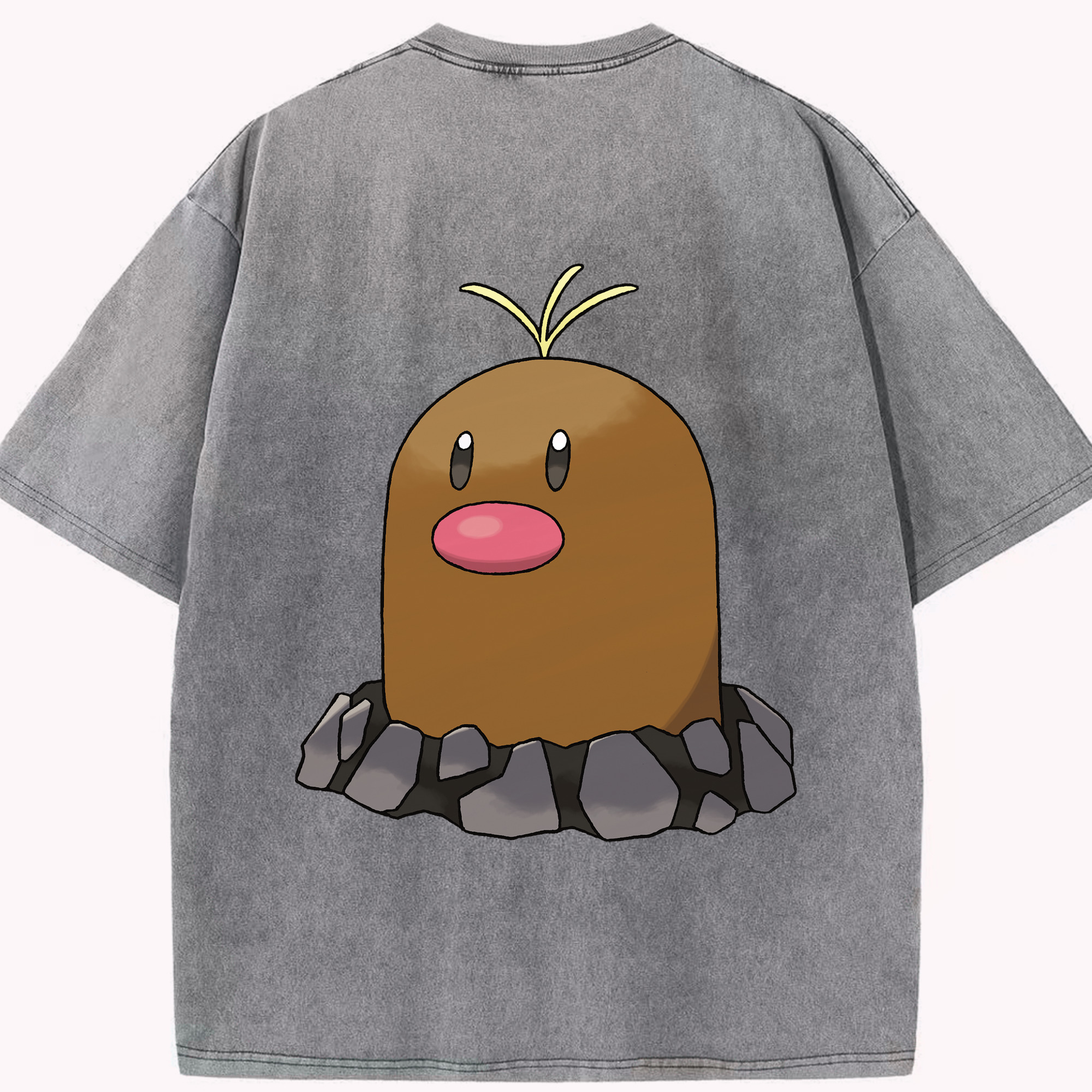 （画像用） ポケットモンスター Pokémon 綿100% ヴィンテージ風 半袖Tシャツ（背面プリント）
