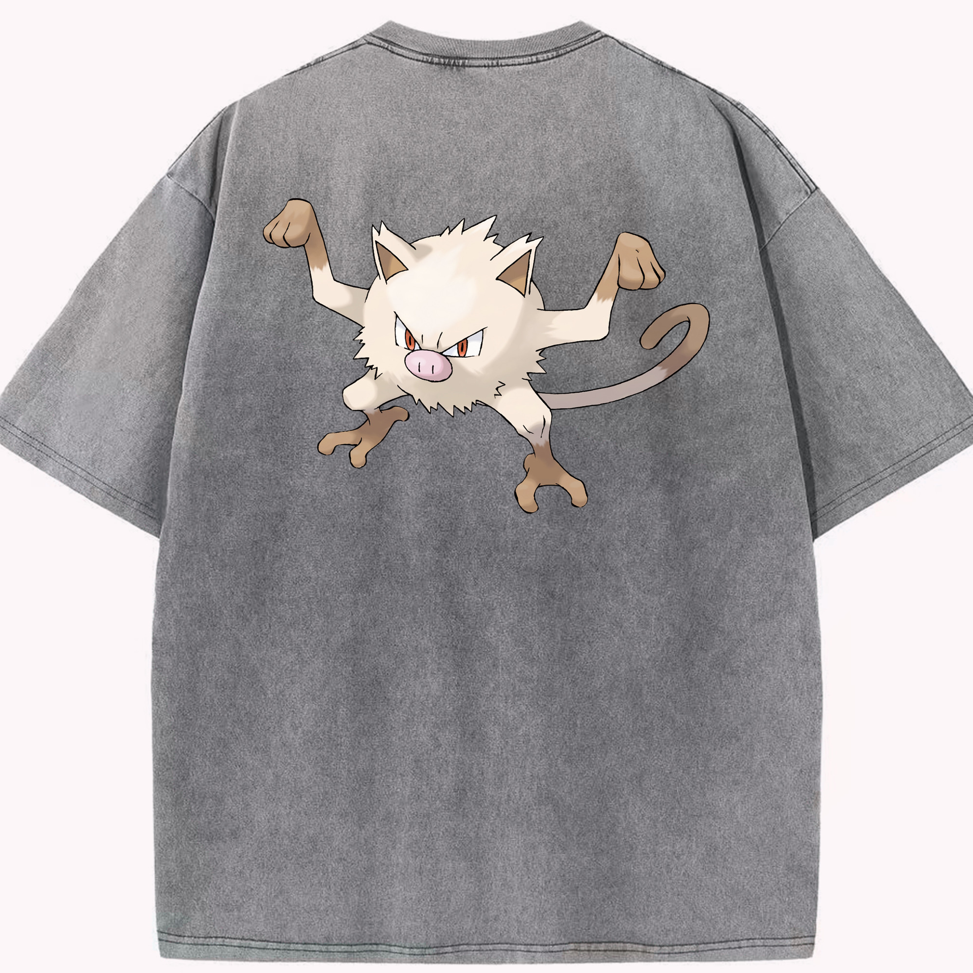 （画像用） ポケットモンスター Pokémon 綿100% ヴィンテージ風 半袖Tシャツ（背面プリント）