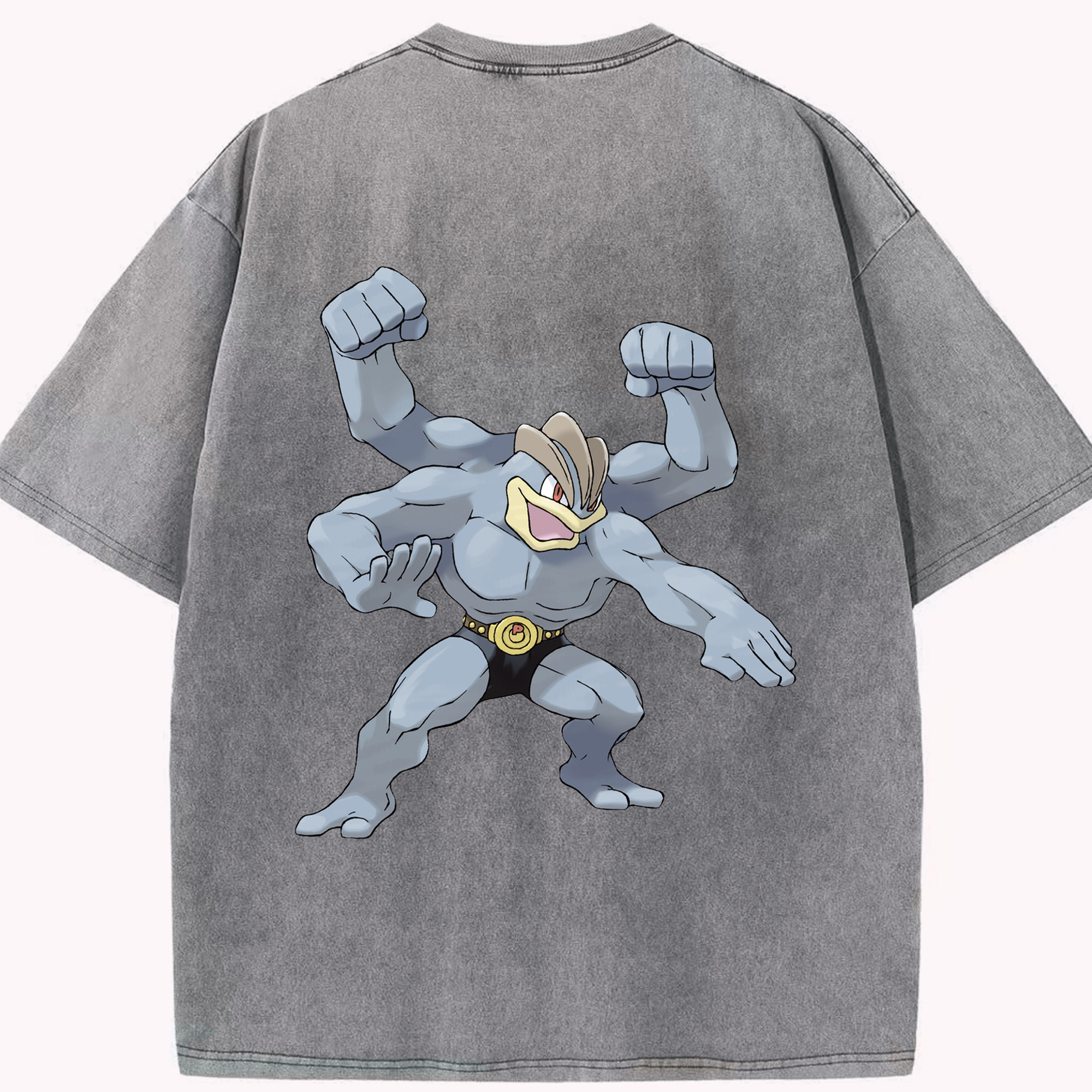 （画像用） ポケットモンスター Pokémon 綿100% ヴィンテージ風 半袖Tシャツ（背面プリント）