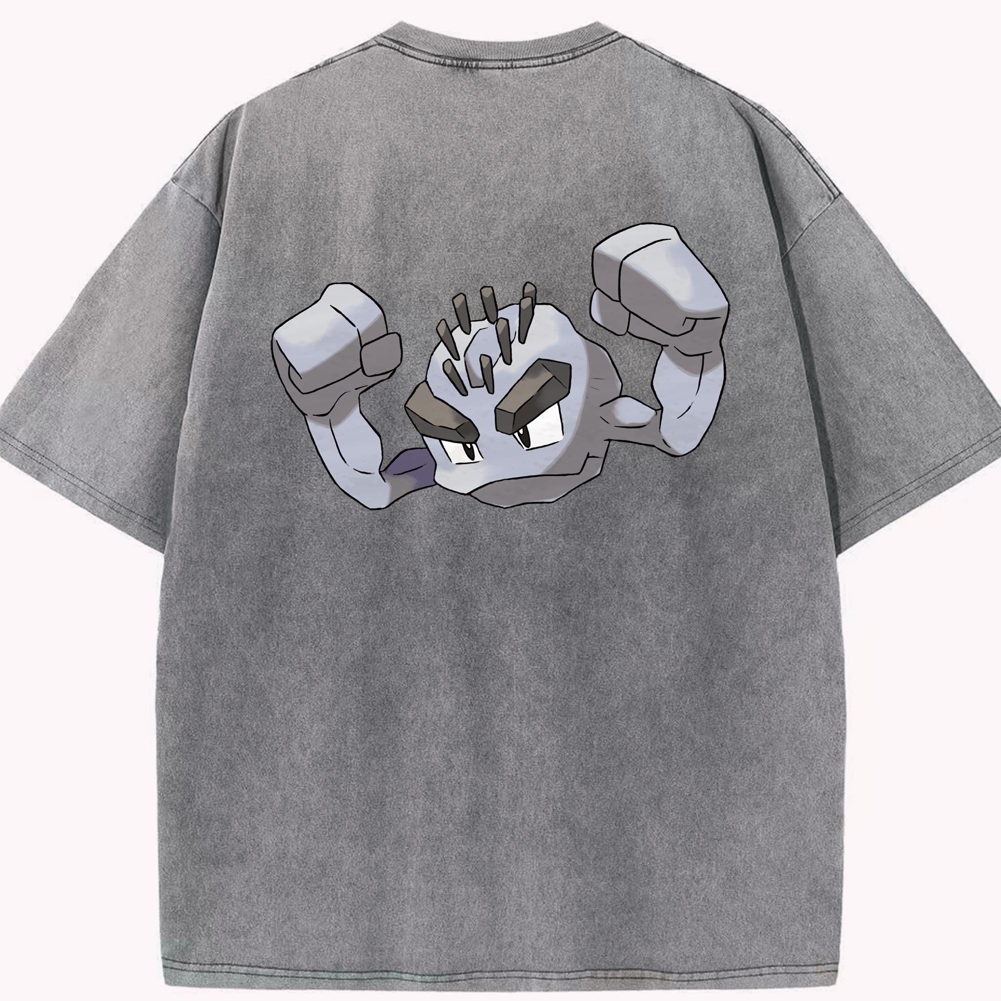 （画像用） ポケットモンスター Pokémon 綿100% ヴィンテージ風 半袖Tシャツ（背面プリント）