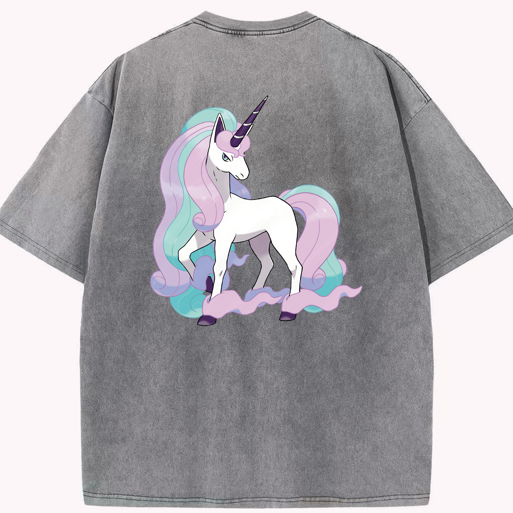 （画像用） ポケットモンスター Pokémon 綿100% ヴィンテージ風 半袖Tシャツ（背面プリント）