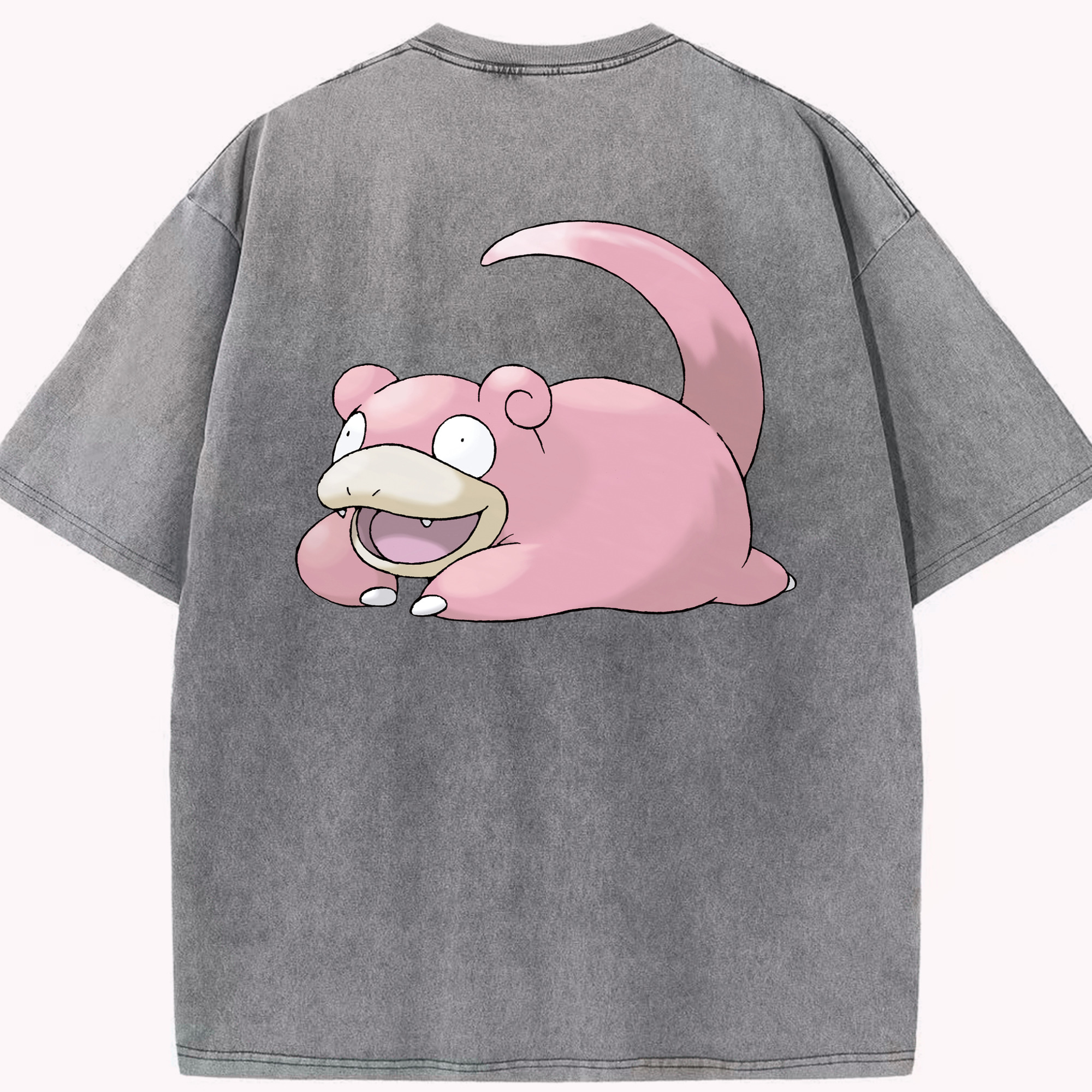 （画像用） ポケットモンスター Pokémon 綿100% ヴィンテージ風 半袖Tシャツ（背面プリント）