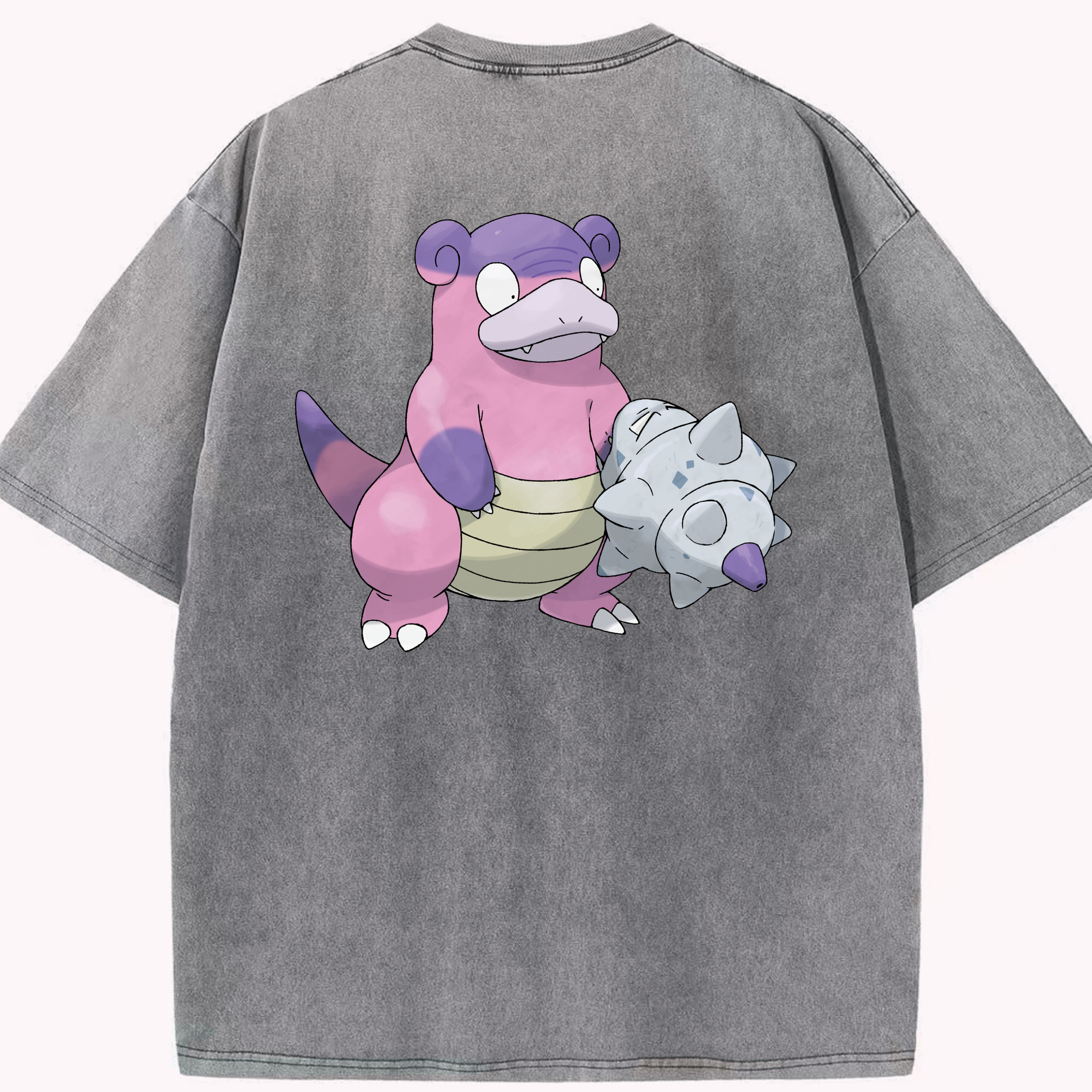 （画像用） ポケットモンスター Pokémon 綿100% ヴィンテージ風 半袖Tシャツ（背面プリント）