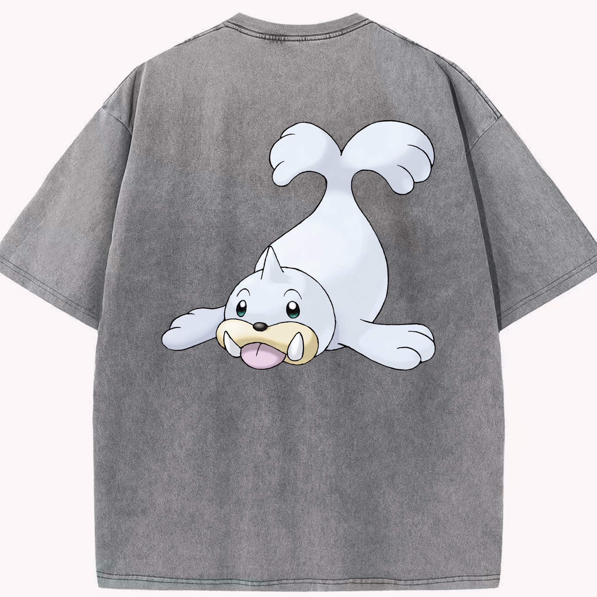 （画像用） ポケットモンスター Pokémon 綿100% ヴィンテージ風 半袖Tシャツ（背面プリント）