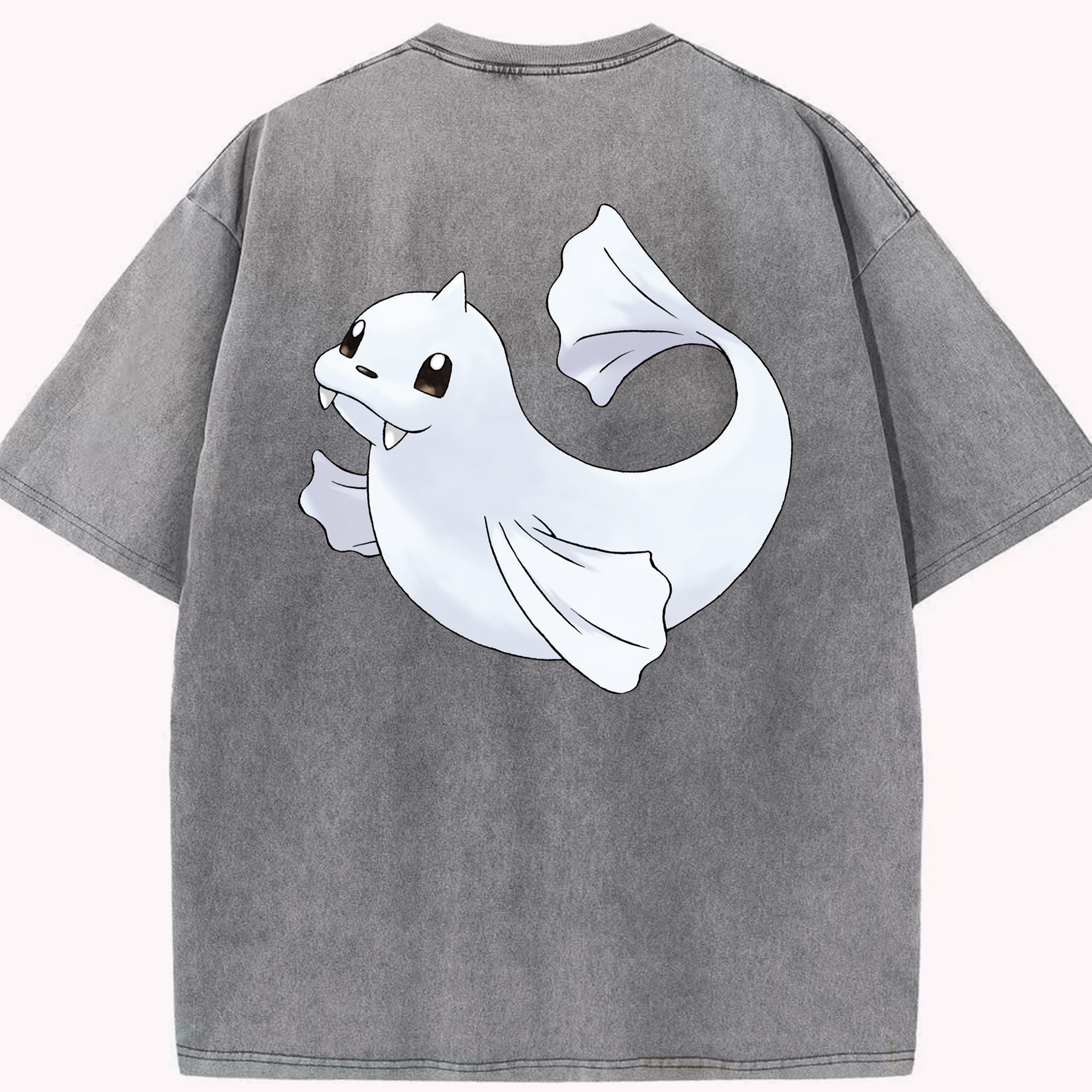 （画像用） ポケットモンスター Pokémon 綿100% ヴィンテージ風 半袖Tシャツ（背面プリント）