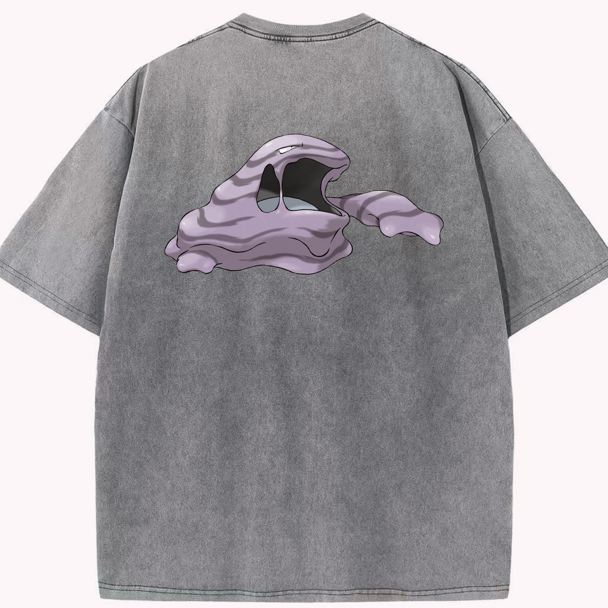 （画像用） ポケットモンスター Pokémon 綿100% ヴィンテージ風 半袖Tシャツ（背面プリント）