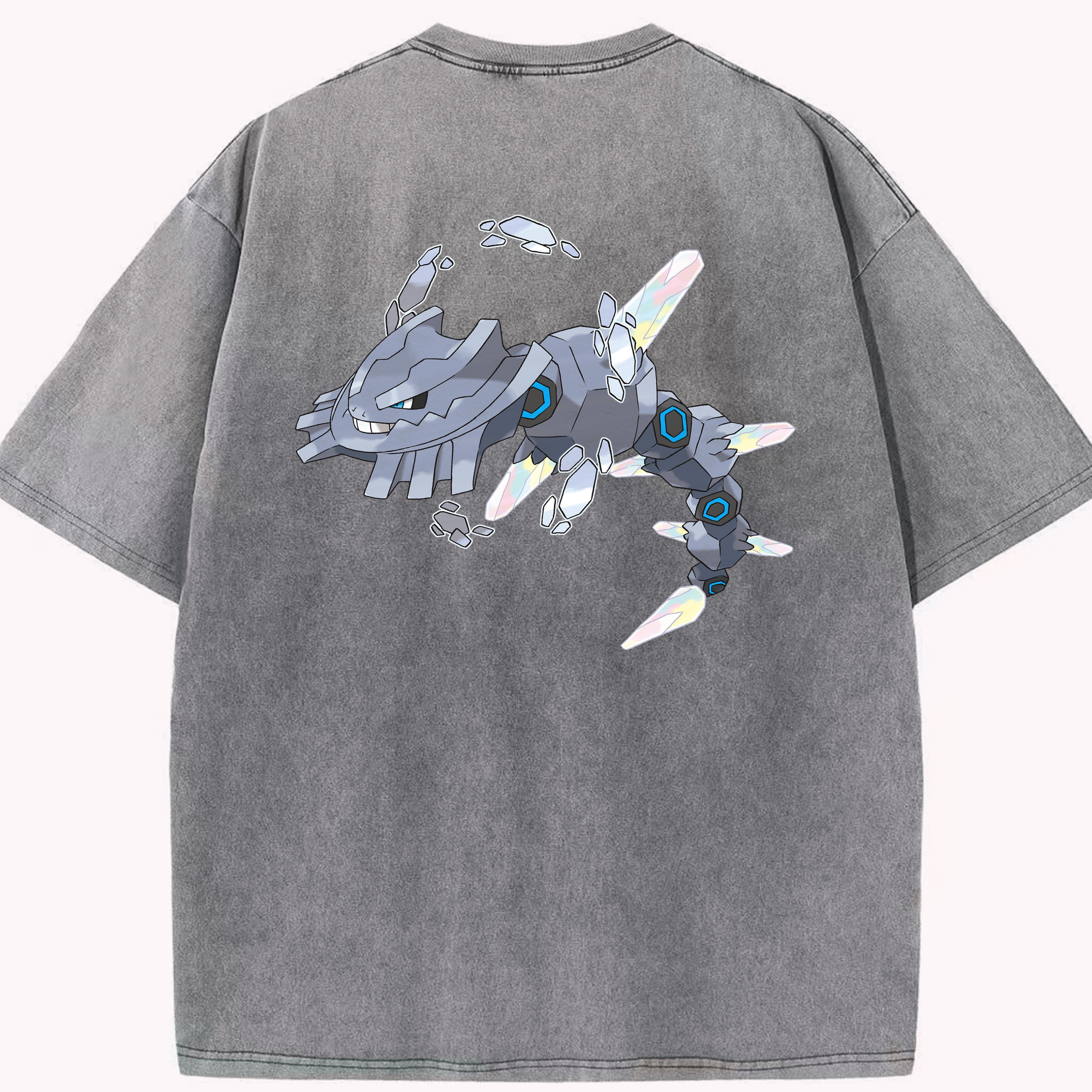 （画像用） ポケットモンスター Pokémon 綿100% ヴィンテージ風 半袖Tシャツ（背面プリント）
