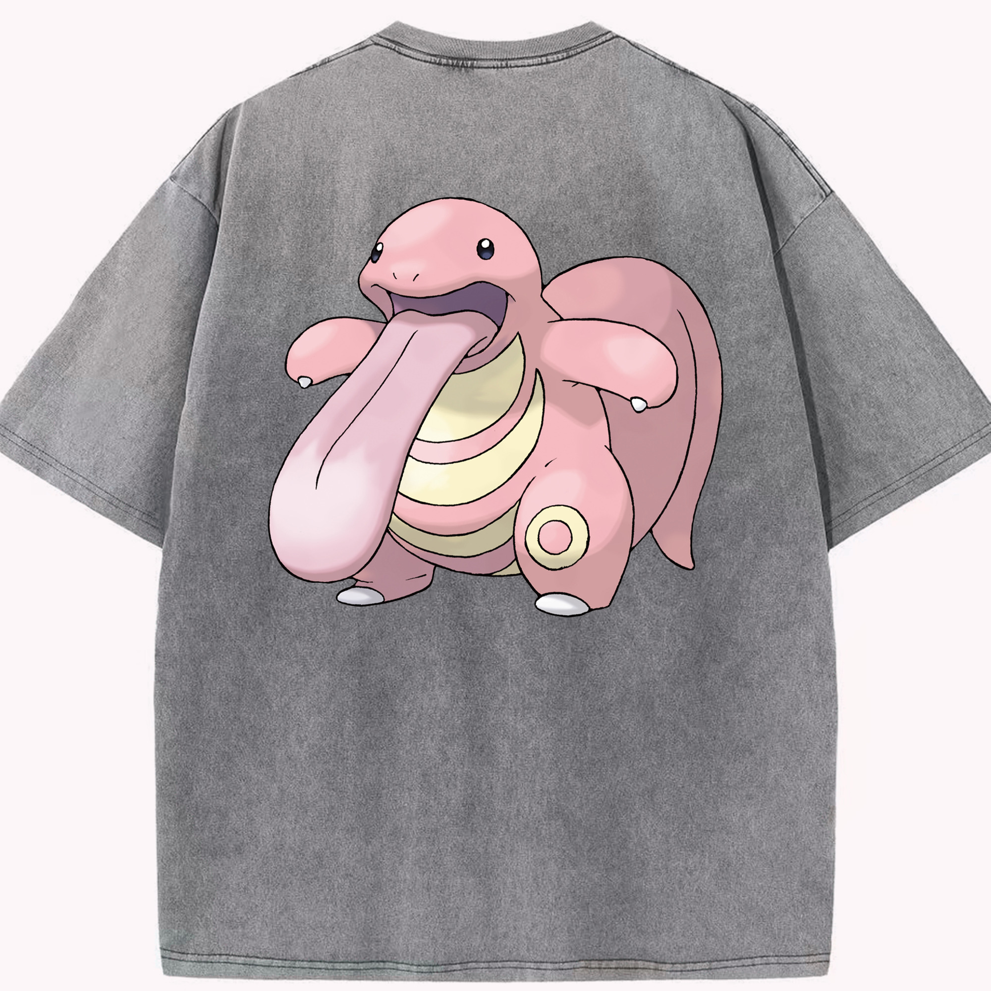 （画像用） ポケットモンスター Pokémon 綿100% ヴィンテージ風 半袖Tシャツ（背面プリント）