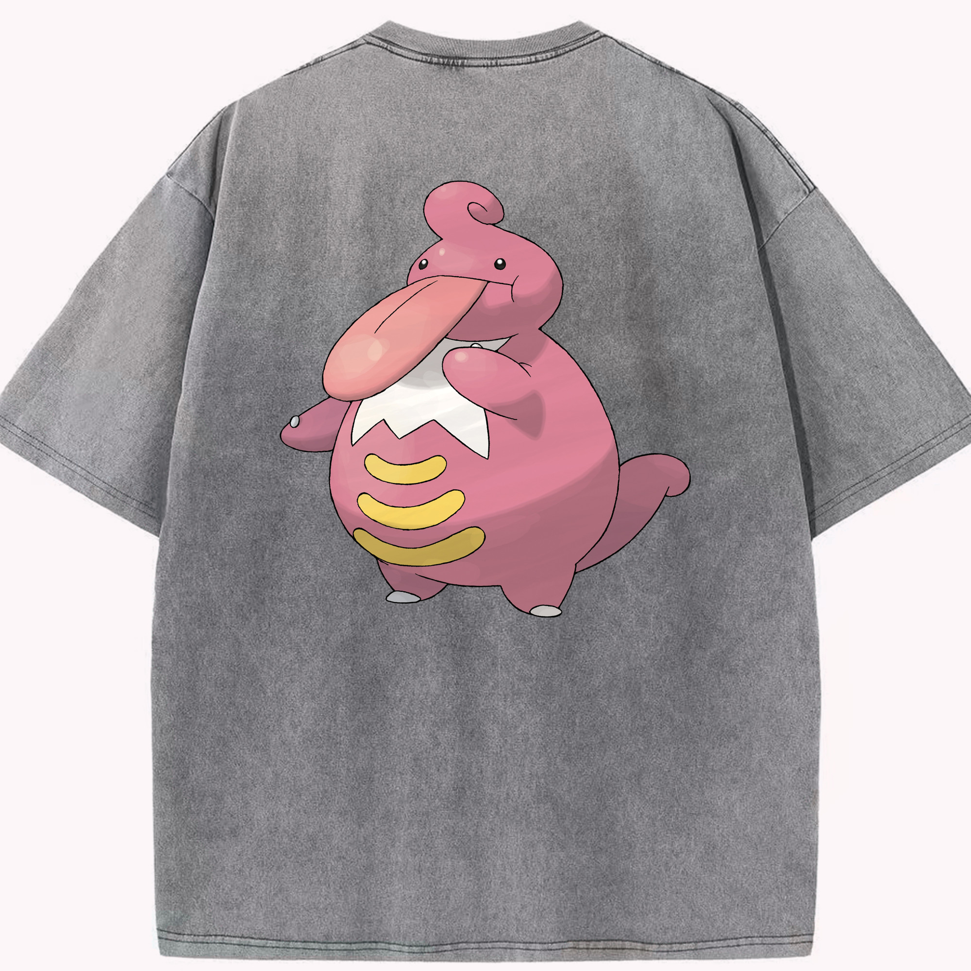 （画像用） ポケットモンスター Pokémon 綿100% ヴィンテージ風 半袖Tシャツ（背面プリント）