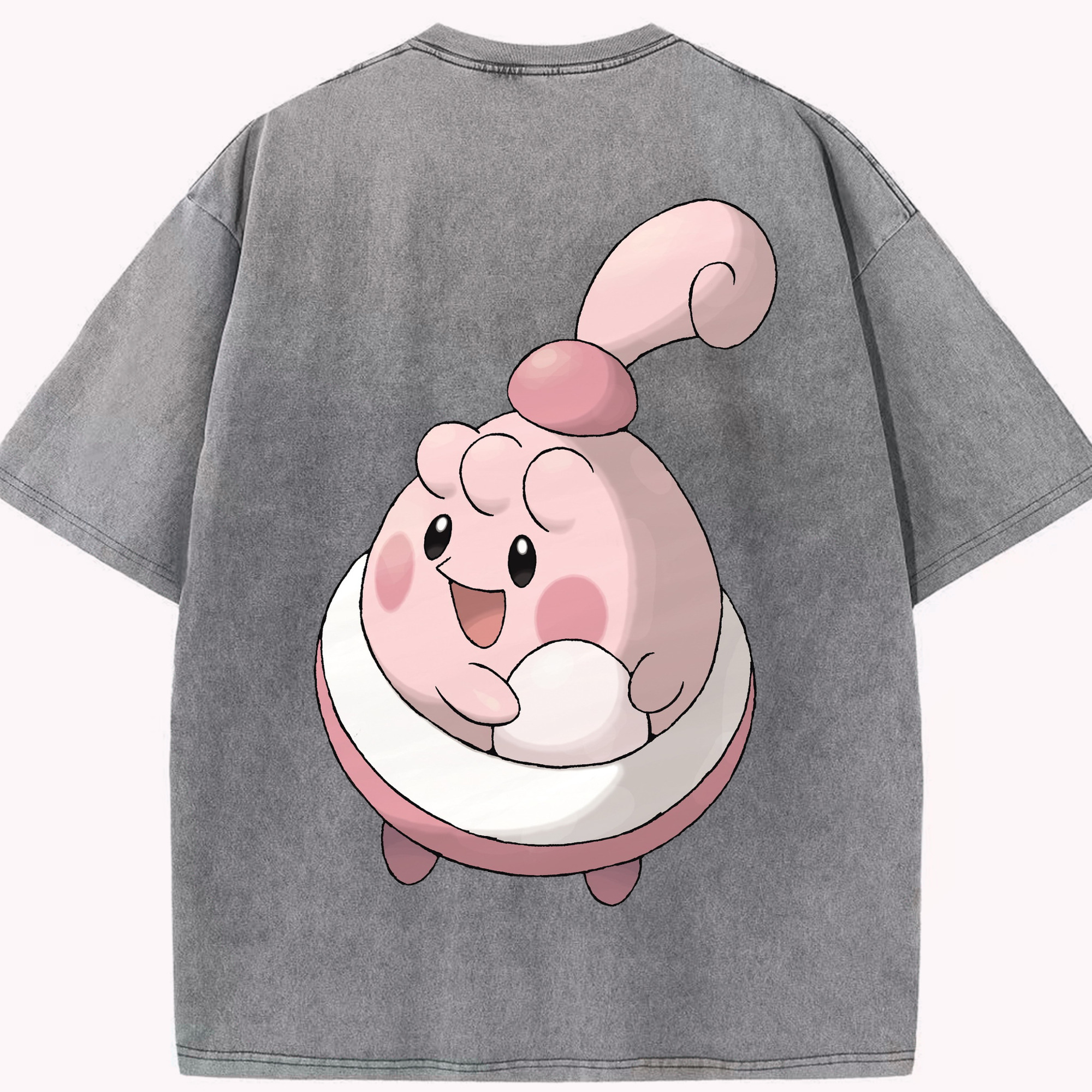 （画像用） ポケットモンスター Pokémon 綿100% ヴィンテージ風 半袖Tシャツ（背面プリント）