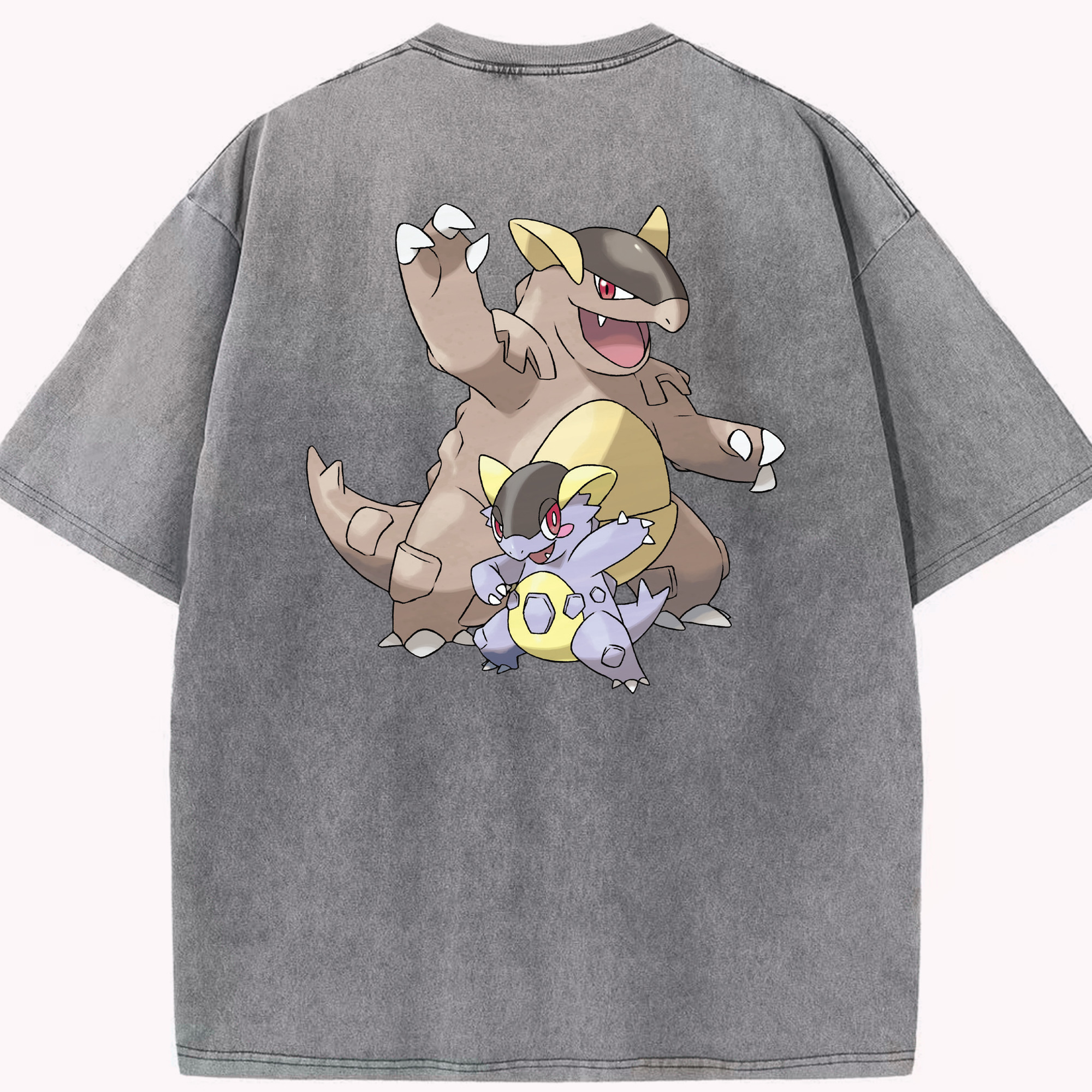 （画像用） ポケットモンスター Pokémon 綿100% ヴィンテージ風 半袖Tシャツ（背面プリント）