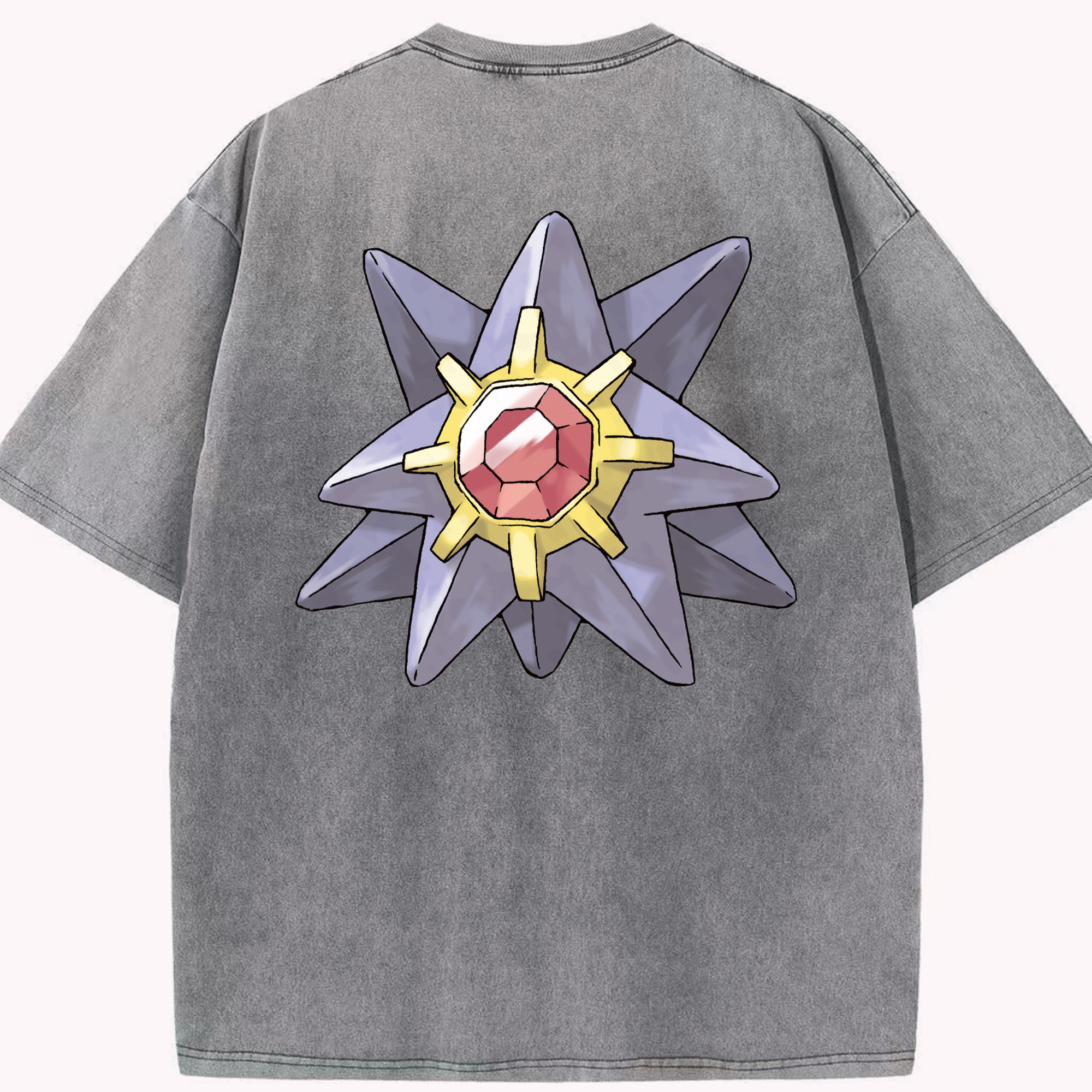 （画像用） ポケットモンスター Pokémon 綿100% ヴィンテージ風 半袖Tシャツ（背面プリント）