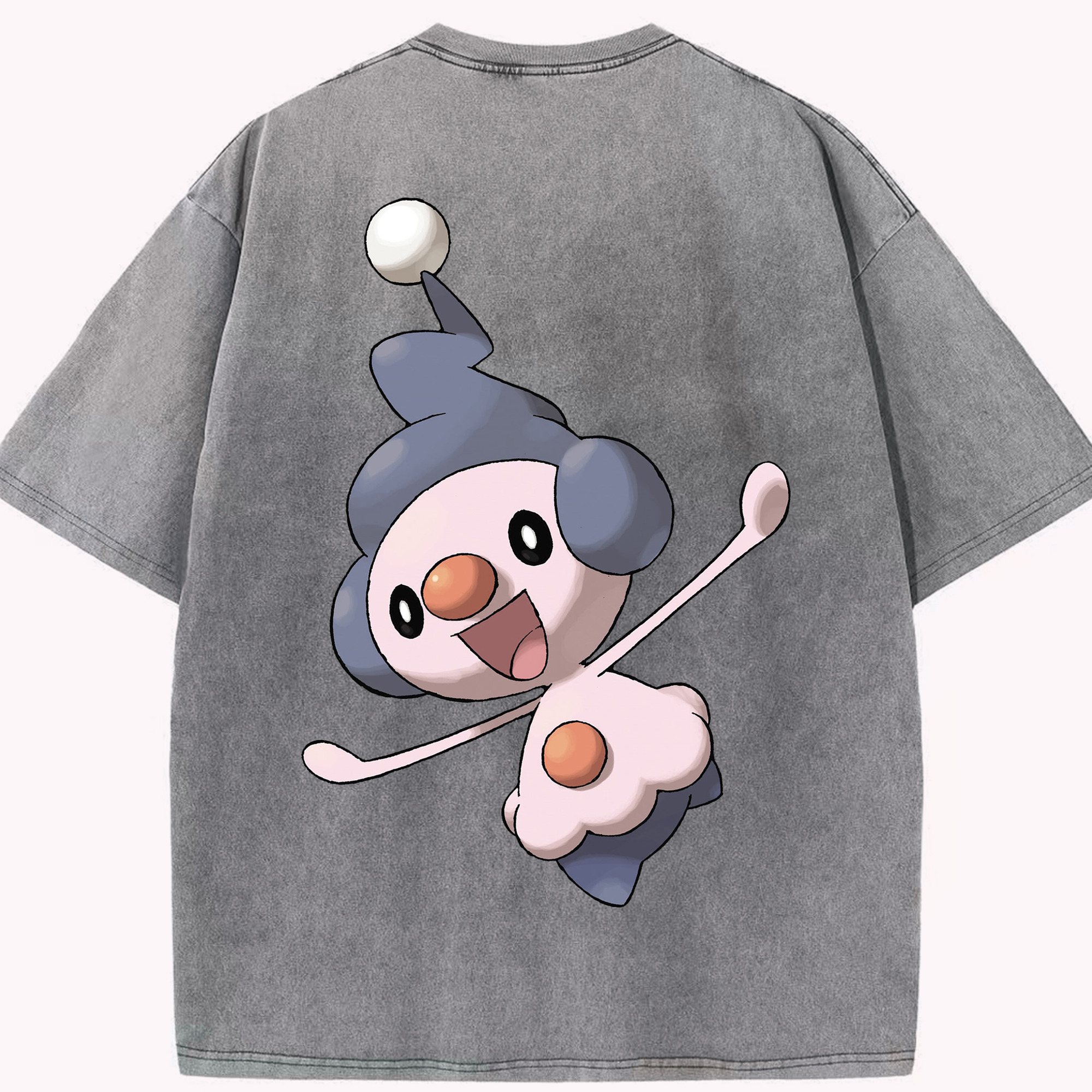 （画像用） ポケットモンスター Pokémon 綿100% ヴィンテージ風 半袖Tシャツ（背面プリント）
