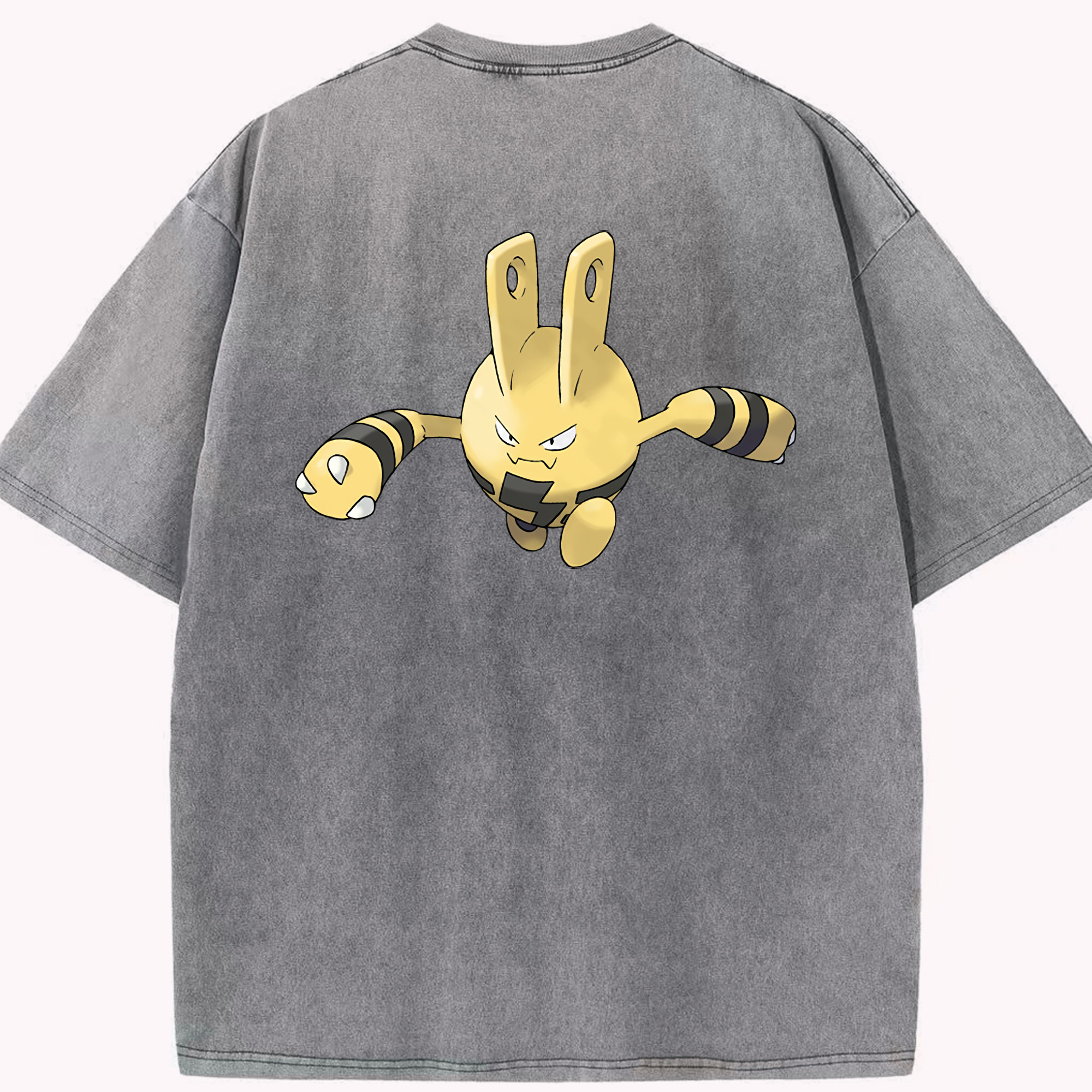 （画像用） ポケットモンスター Pokémon 綿100% ヴィンテージ風 半袖Tシャツ（背面プリント）