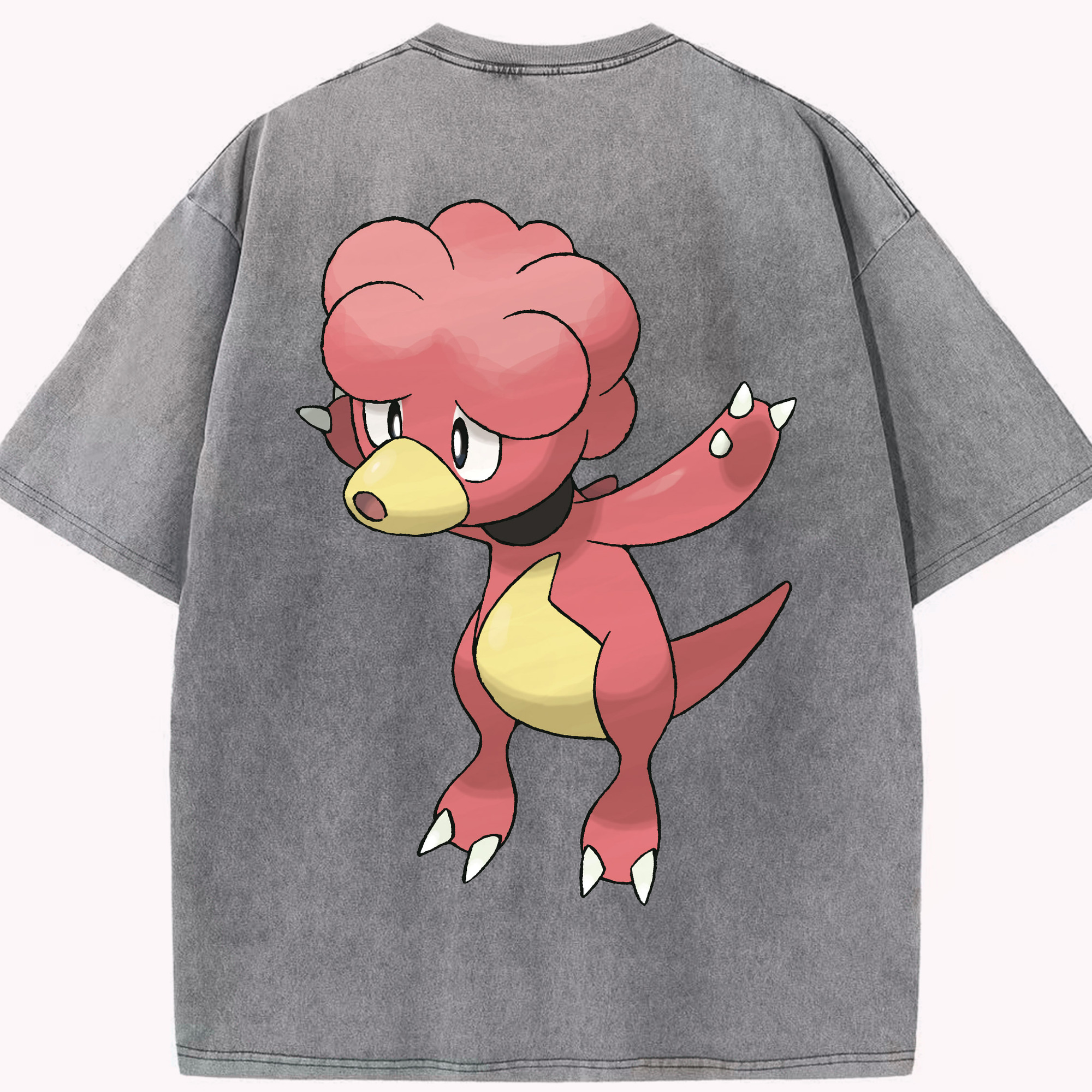 （画像用） ポケットモンスター Pokémon 綿100% ヴィンテージ風 半袖Tシャツ（背面プリント）