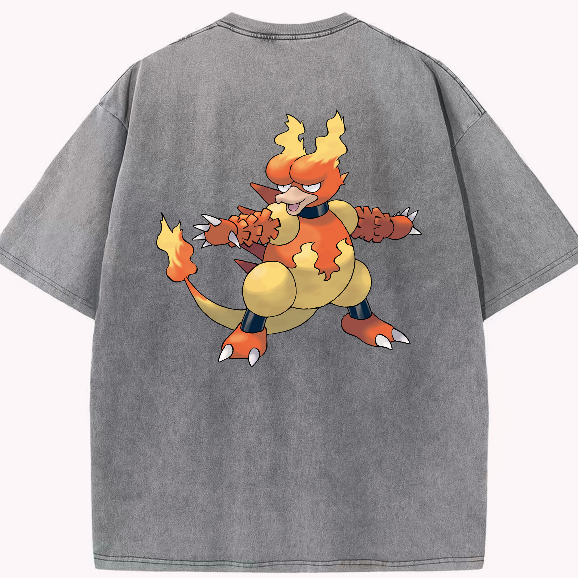 （画像用） ポケットモンスター Pokémon 綿100% ヴィンテージ風 半袖Tシャツ（背面プリント）