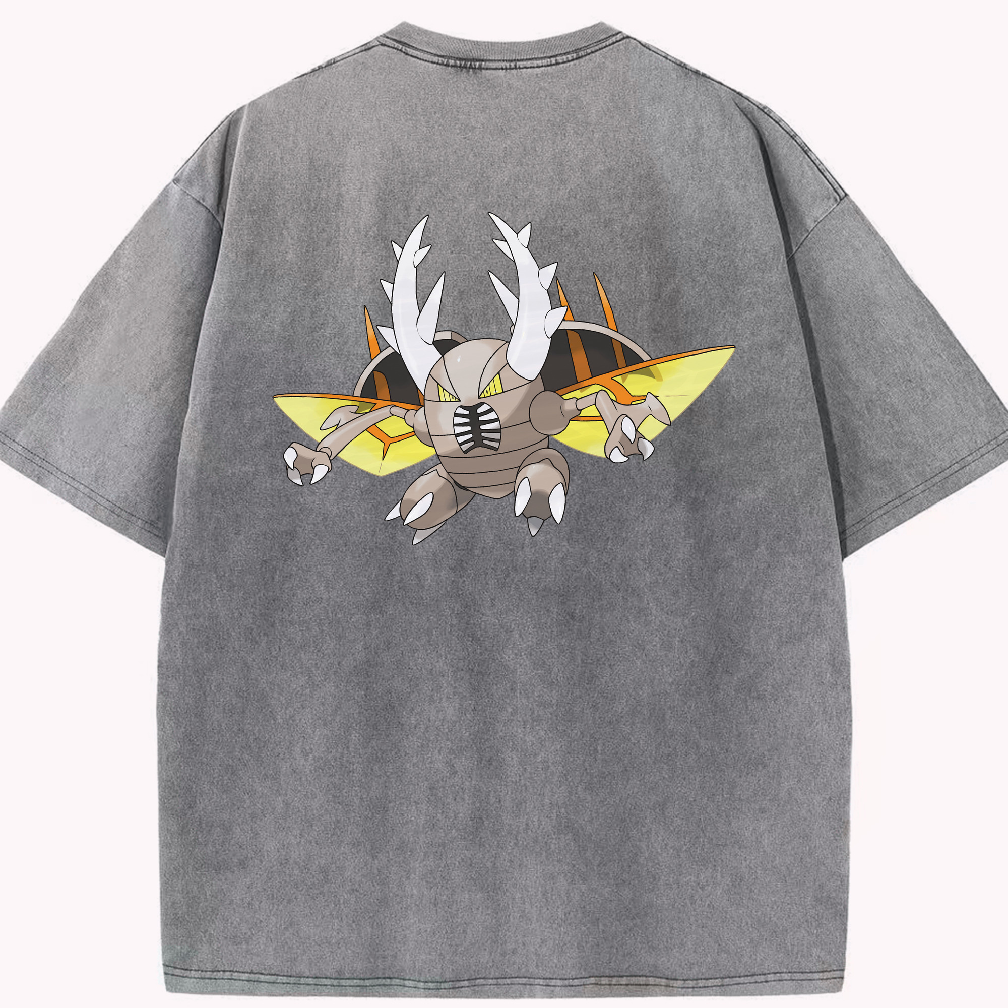 （画像用） ポケットモンスター Pokémon 綿100% ヴィンテージ風 半袖Tシャツ（背面プリント）