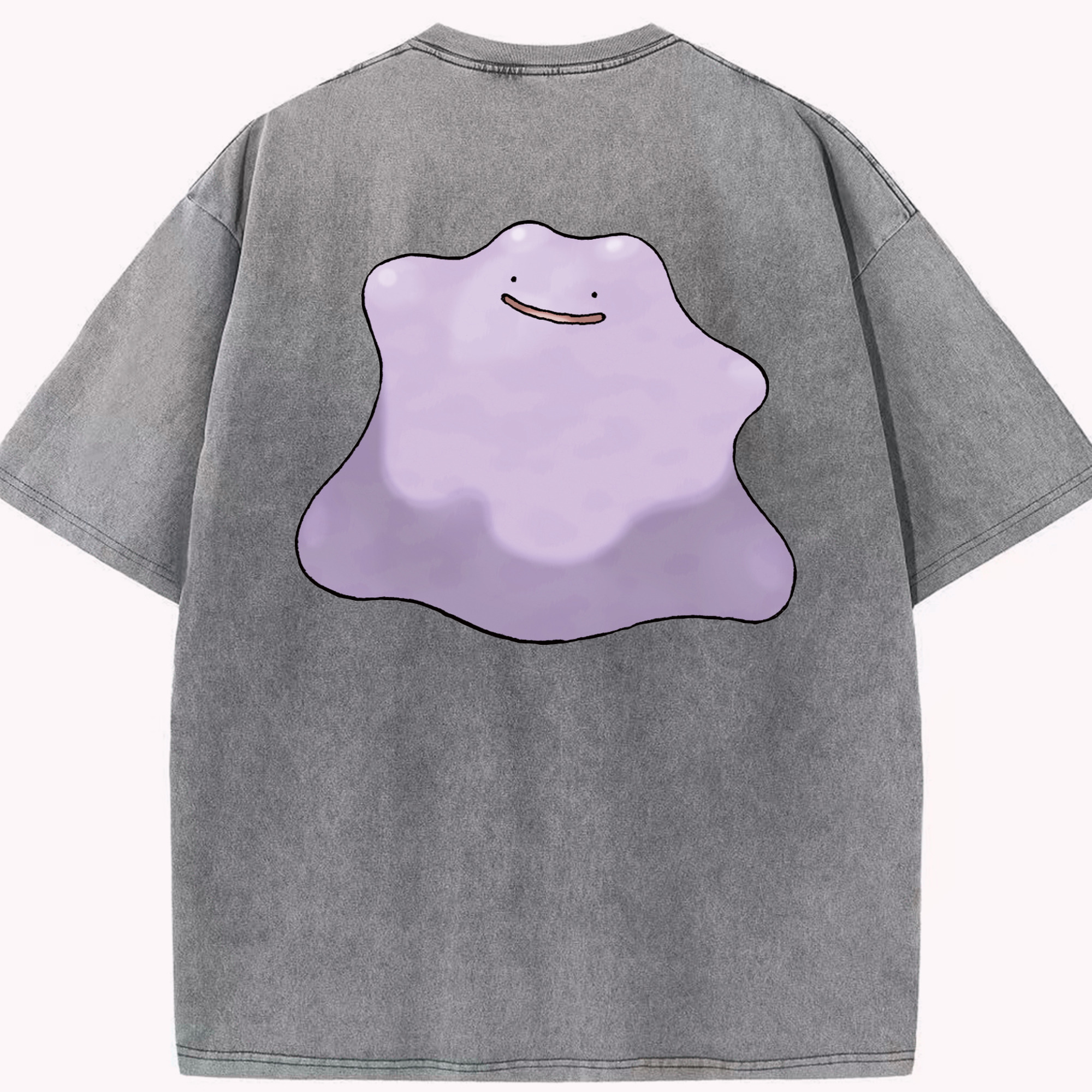 （画像用） ポケットモンスター Pokémon 綿100% ヴィンテージ風 半袖Tシャツ（背面プリント）