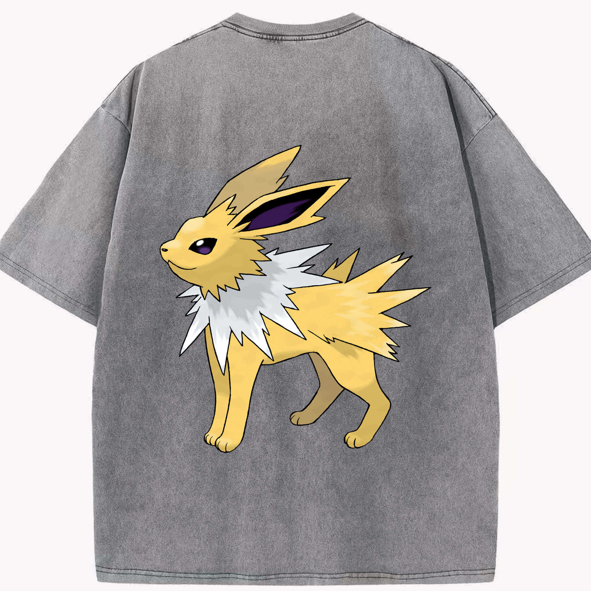 （画像用） ポケットモンスター Pokémon 綿100% ヴィンテージ風 半袖Tシャツ（背面プリント）