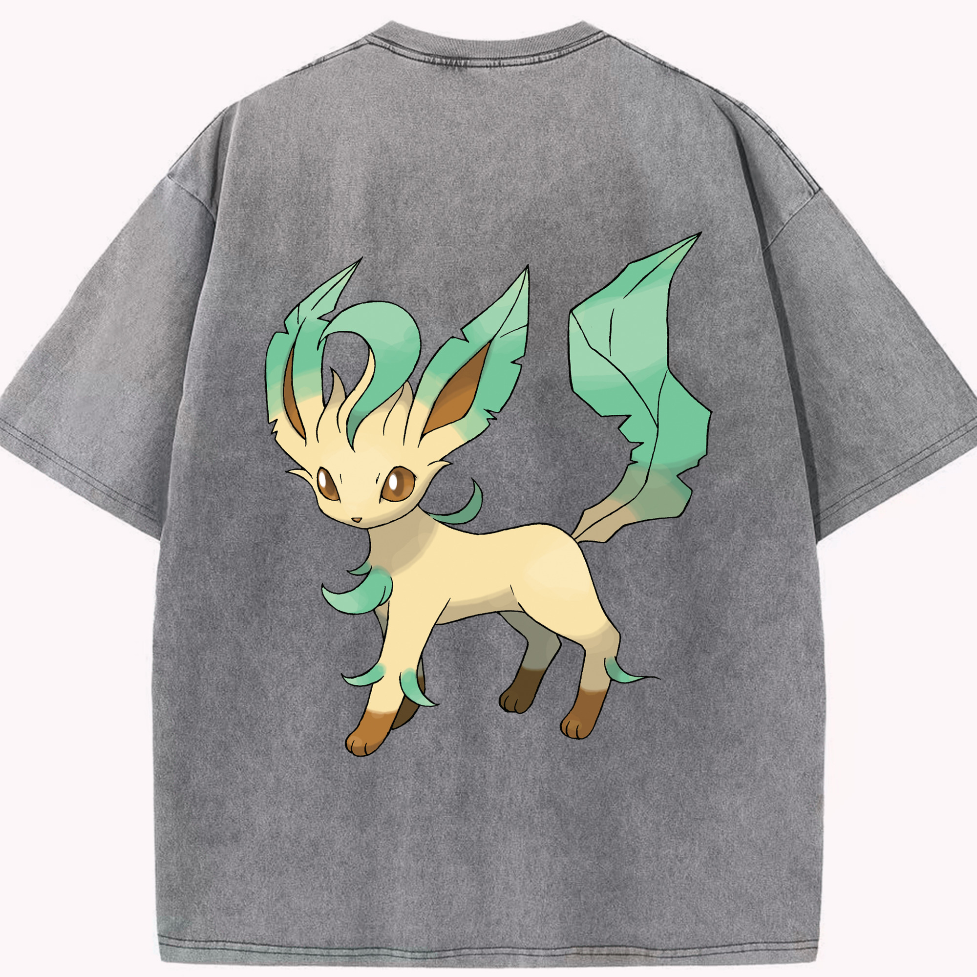 （画像用） ポケットモンスター Pokémon 綿100% ヴィンテージ風 半袖Tシャツ（背面プリント）