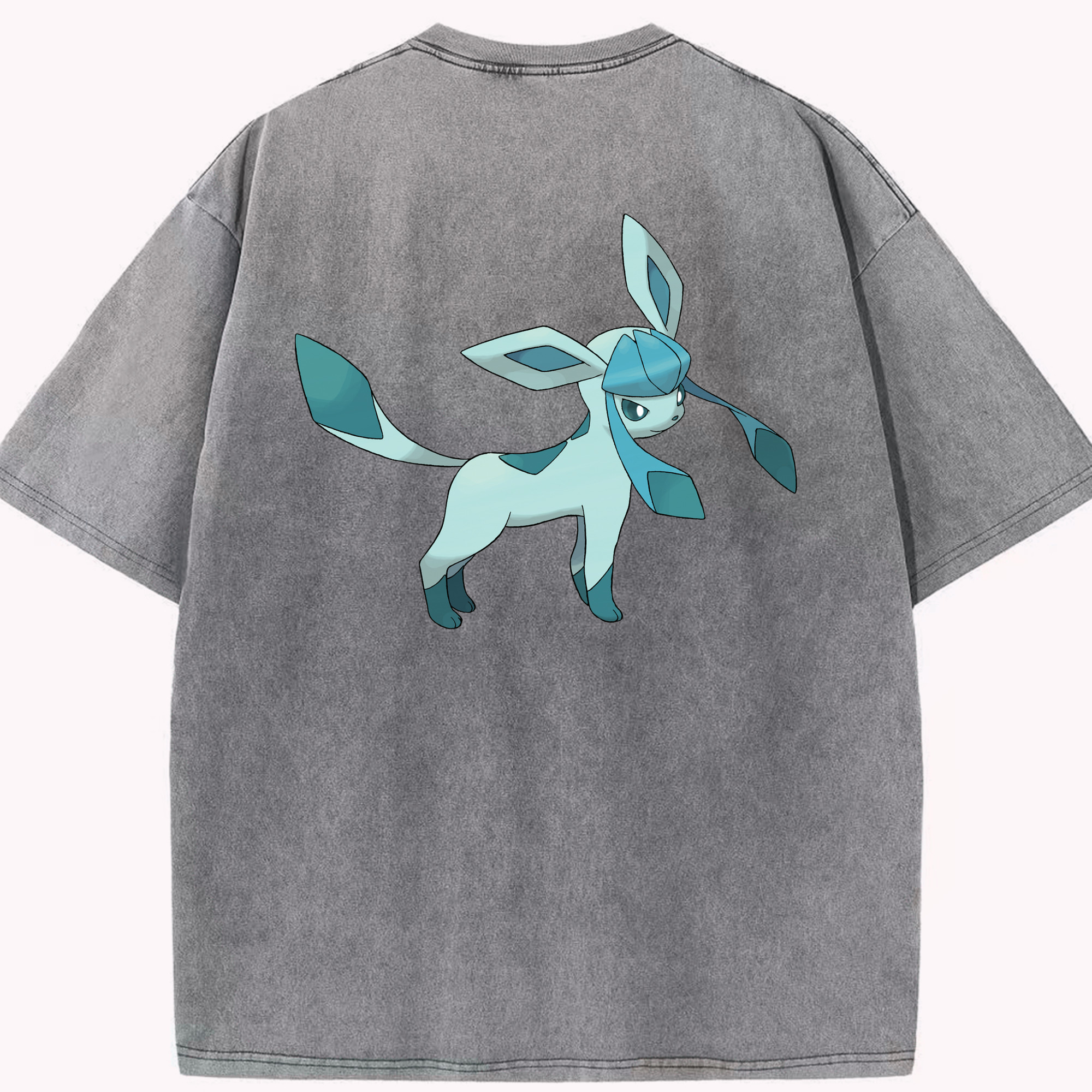 （画像用） ポケットモンスター Pokémon 綿100% ヴィンテージ風 半袖Tシャツ（背面プリント）