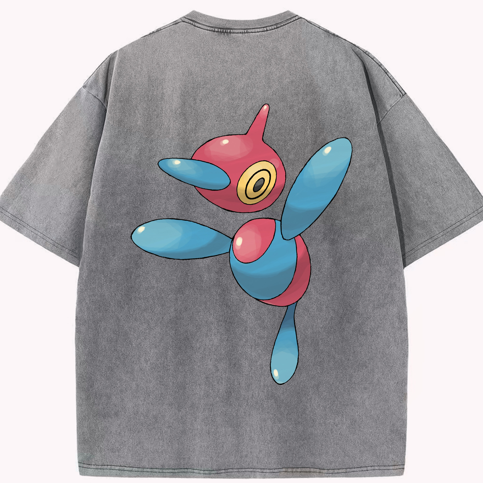 （画像用） ポケットモンスター Pokémon 綿100% ヴィンテージ風 半袖Tシャツ（背面プリント）