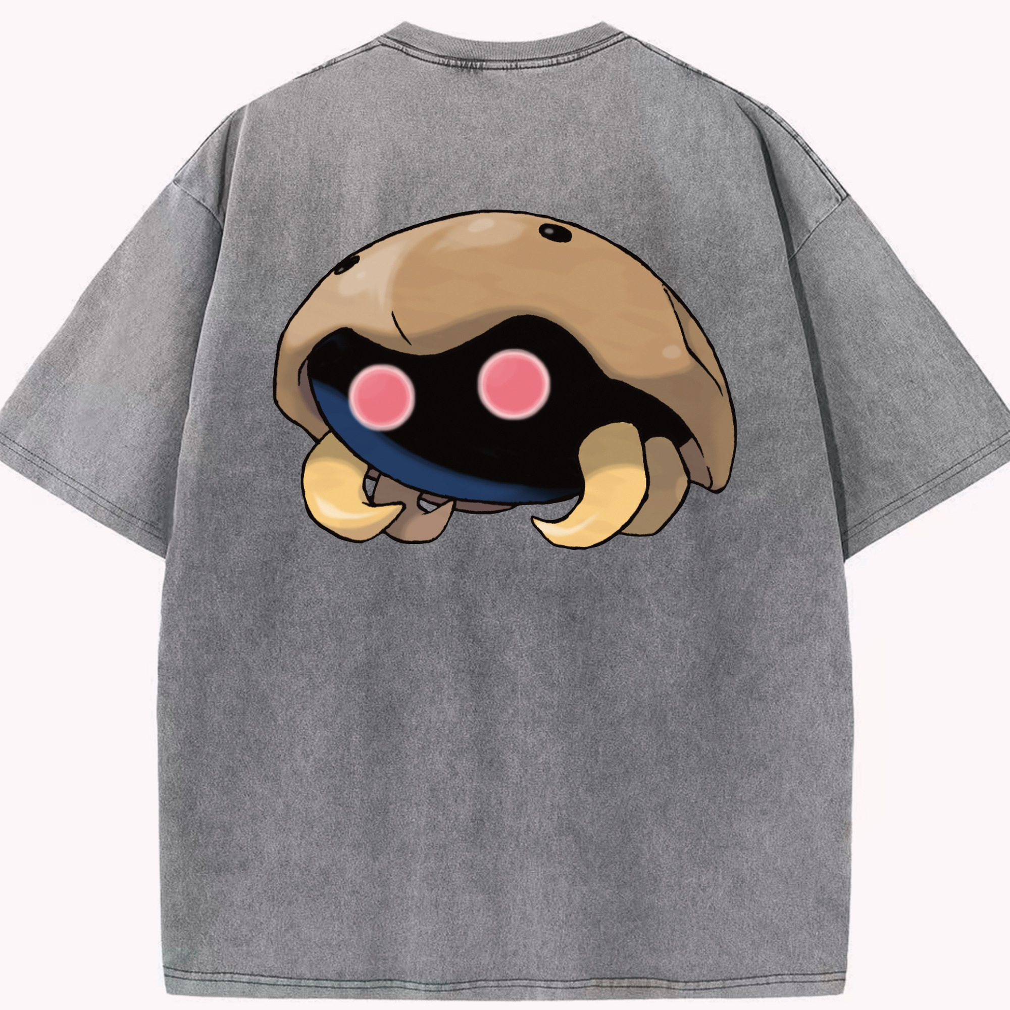 （画像用） ポケットモンスター Pokémon 綿100% ヴィンテージ風 半袖Tシャツ（背面プリント）