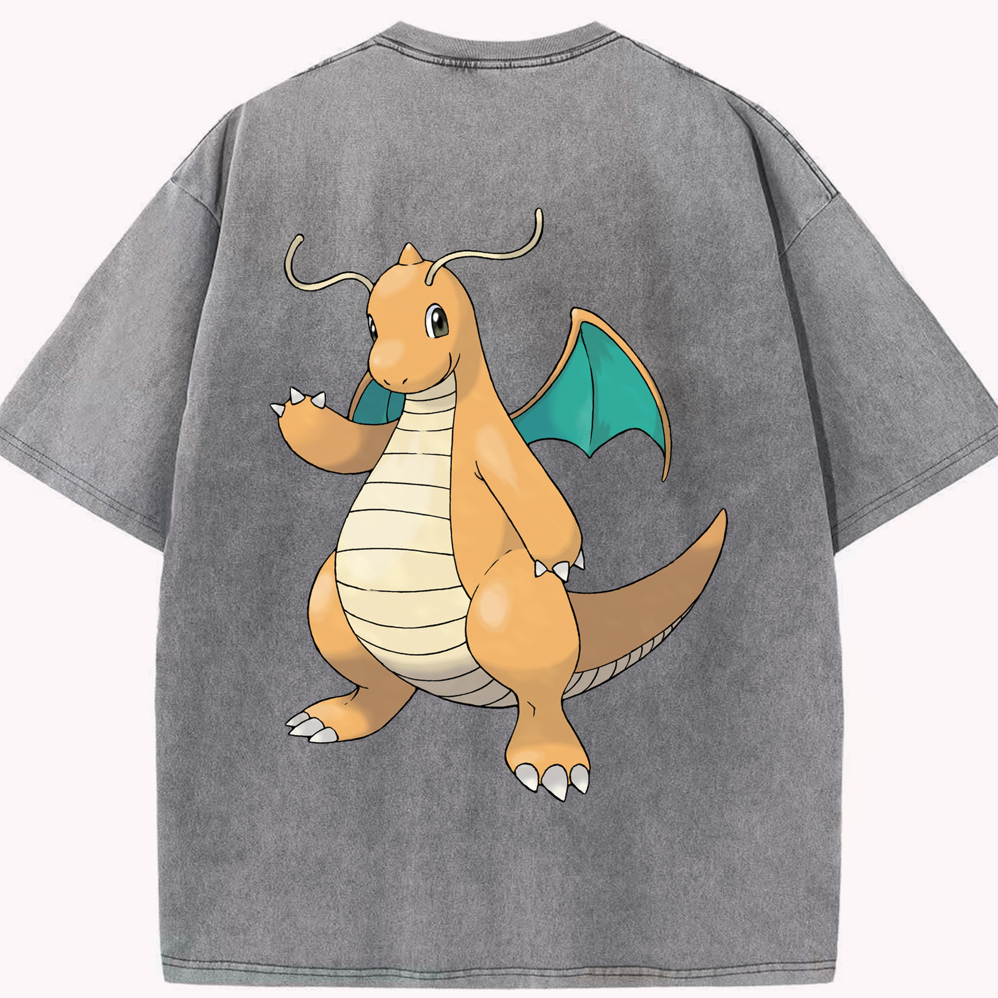 （画像用） ポケットモンスター Pokémon 綿100% ヴィンテージ風 半袖Tシャツ（背面プリント）