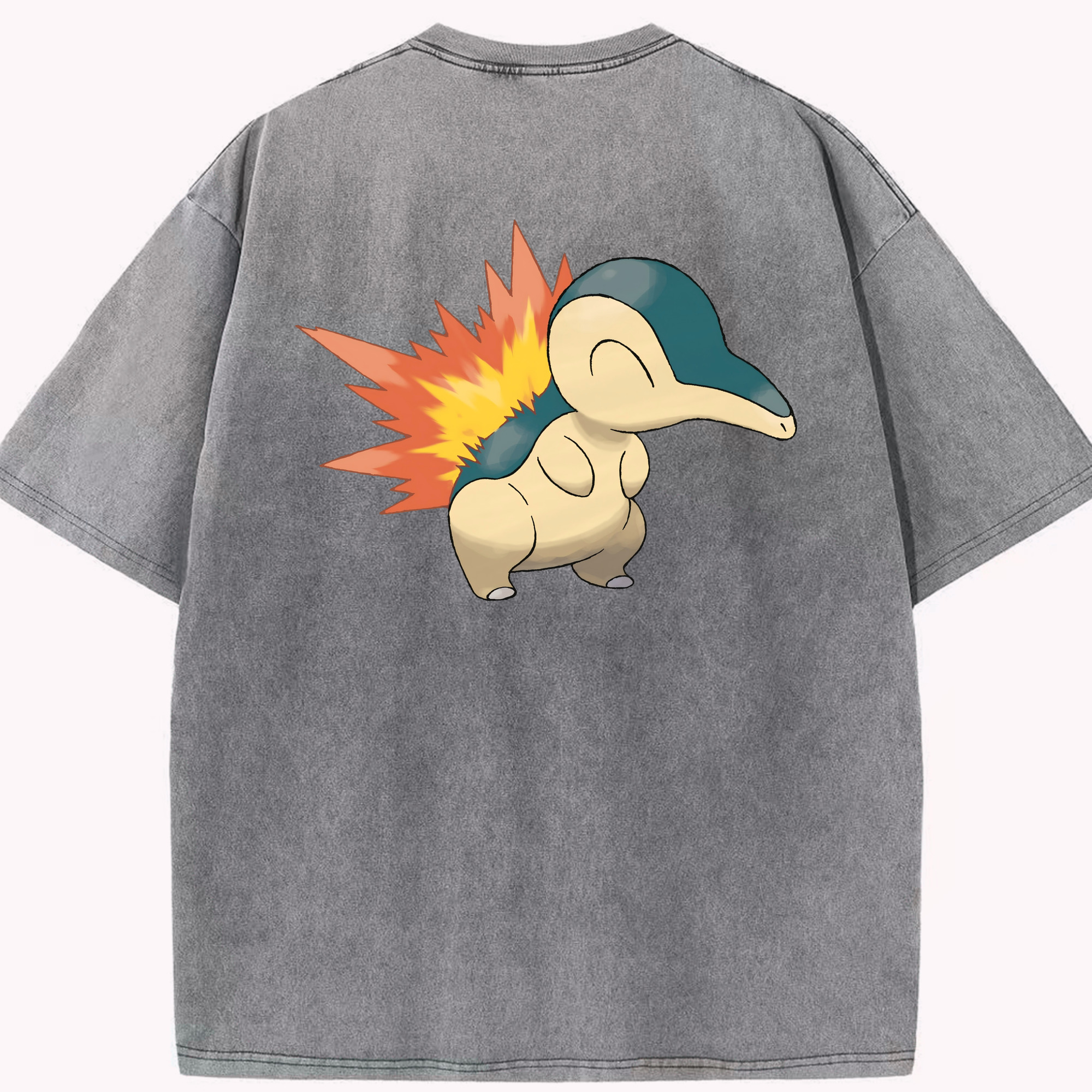 （画像用） ポケットモンスター Pokémon 綿100% ヴィンテージ風 半袖Tシャツ（背面プリント）