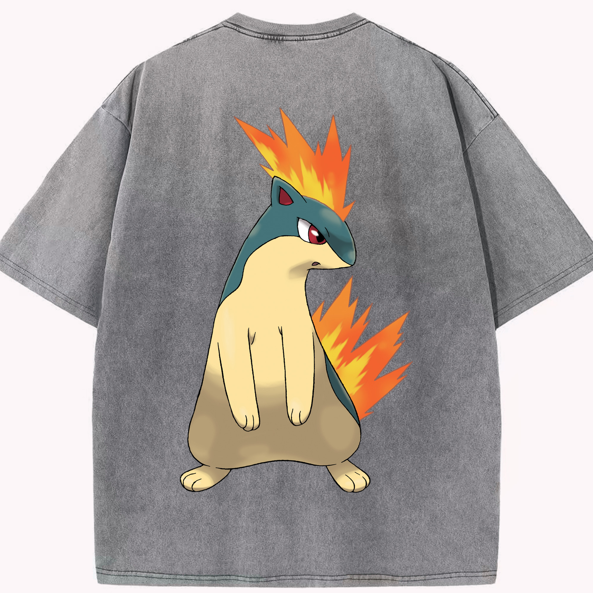 （画像用） ポケットモンスター Pokémon 綿100% ヴィンテージ風 半袖Tシャツ（背面プリント）