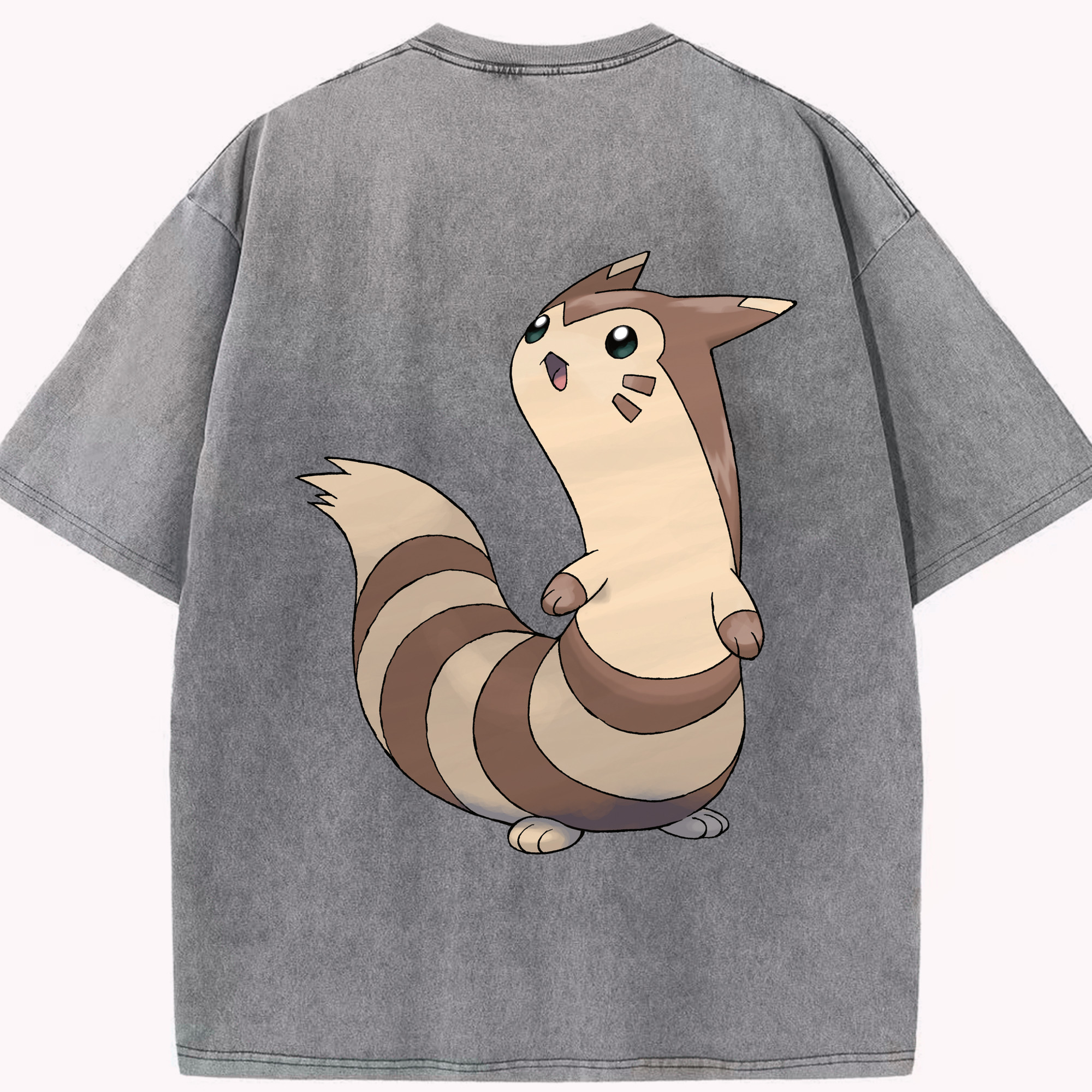 （画像用） ポケットモンスター Pokémon 綿100% ヴィンテージ風 半袖Tシャツ（背面プリント）