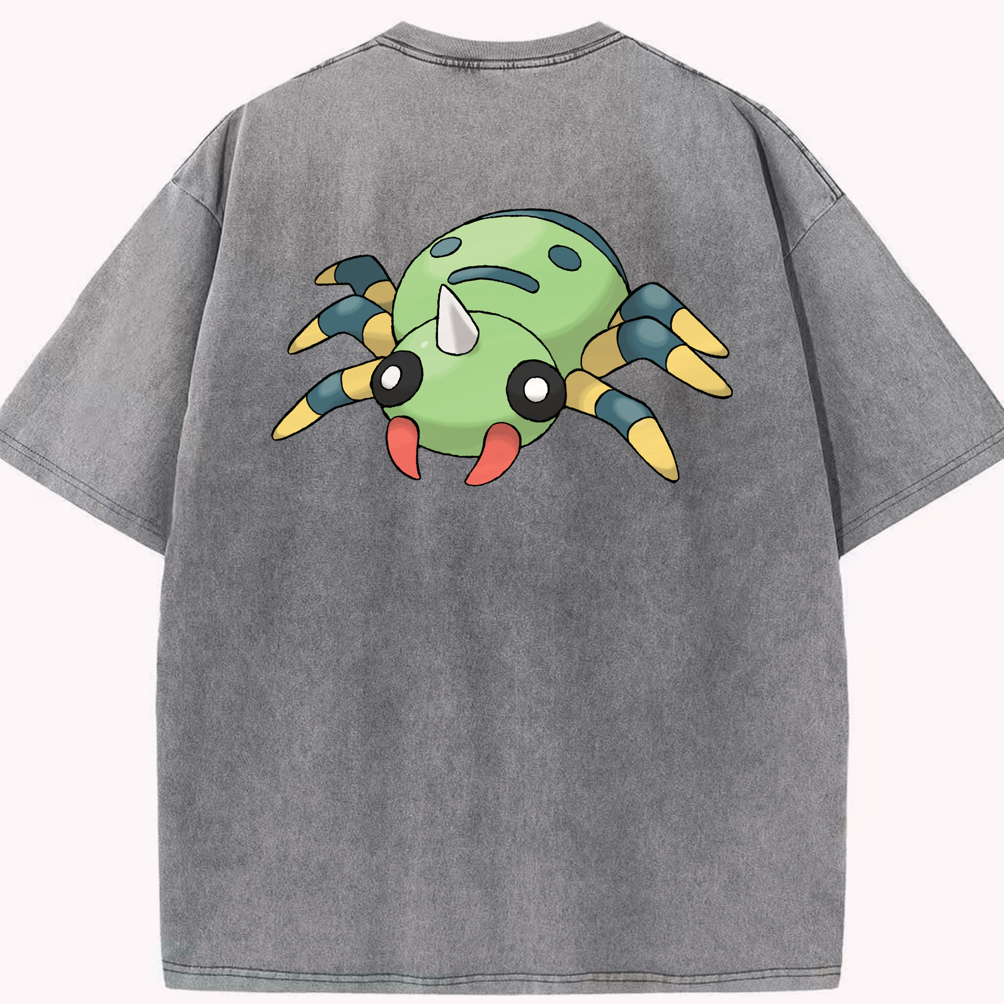 （画像用） ポケットモンスター Pokémon 綿100% ヴィンテージ風 半袖Tシャツ（背面プリント）