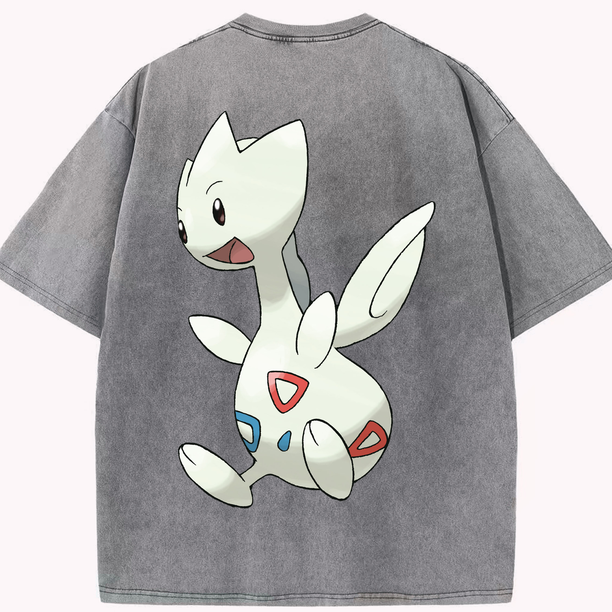 （画像用） ポケットモンスター Pokémon 綿100% ヴィンテージ風 半袖Tシャツ（背面プリント）