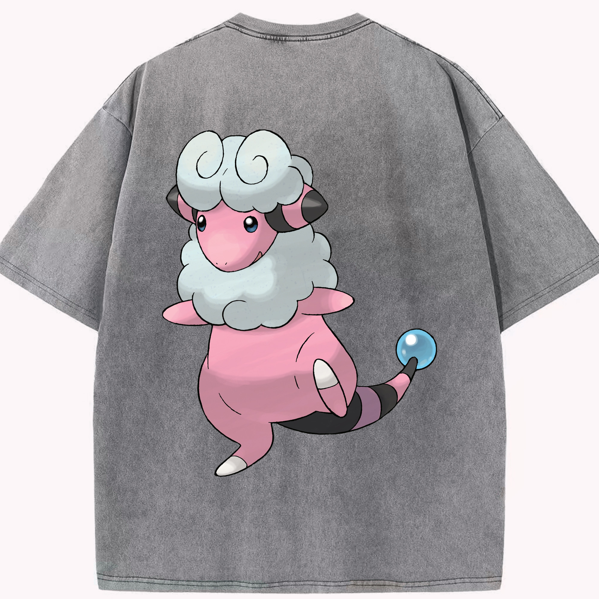 （画像用） ポケットモンスター Pokémon 綿100% ヴィンテージ風 半袖Tシャツ（背面プリント）