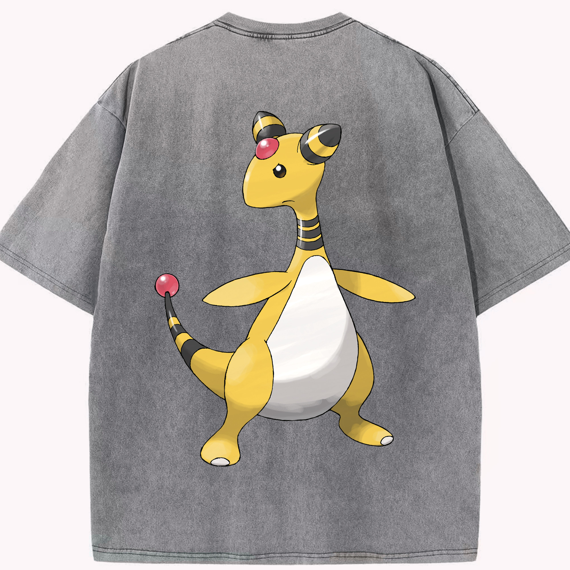 （画像用） ポケットモンスター Pokémon 綿100% ヴィンテージ風 半袖Tシャツ（背面プリント）