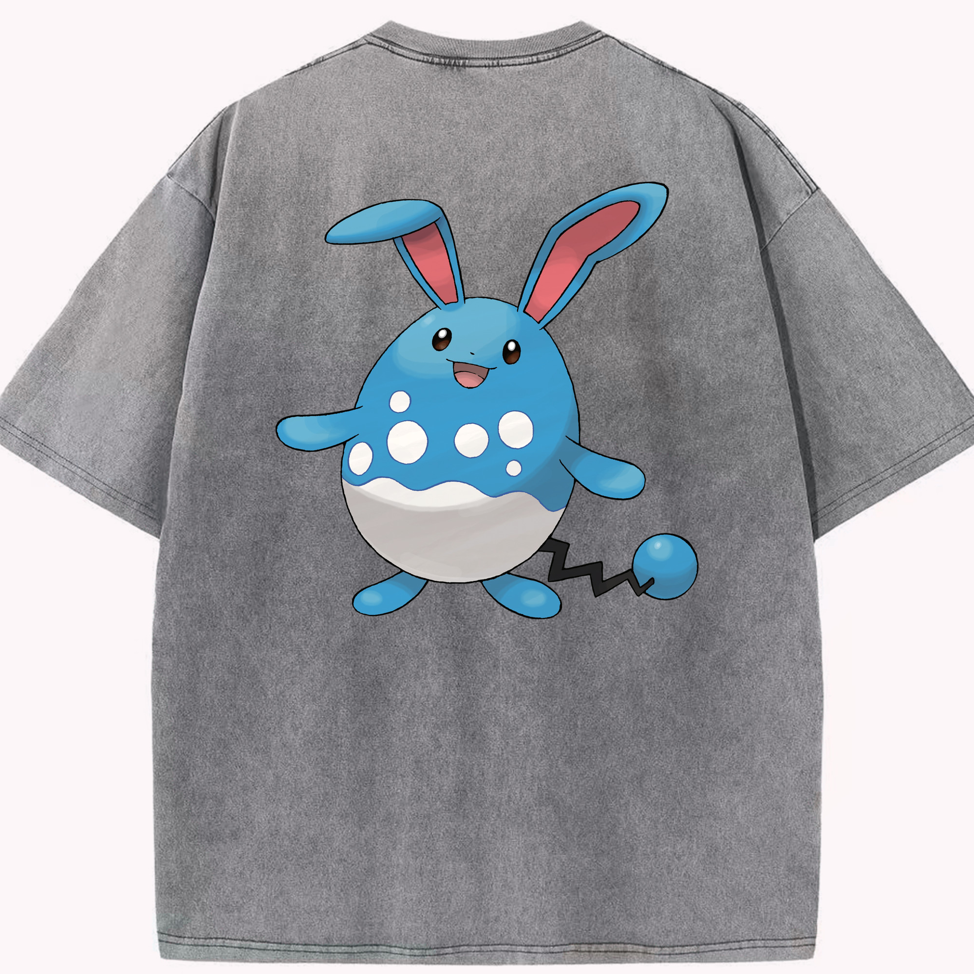（画像用） ポケットモンスター Pokémon 綿100% ヴィンテージ風 半袖Tシャツ（背面プリント）