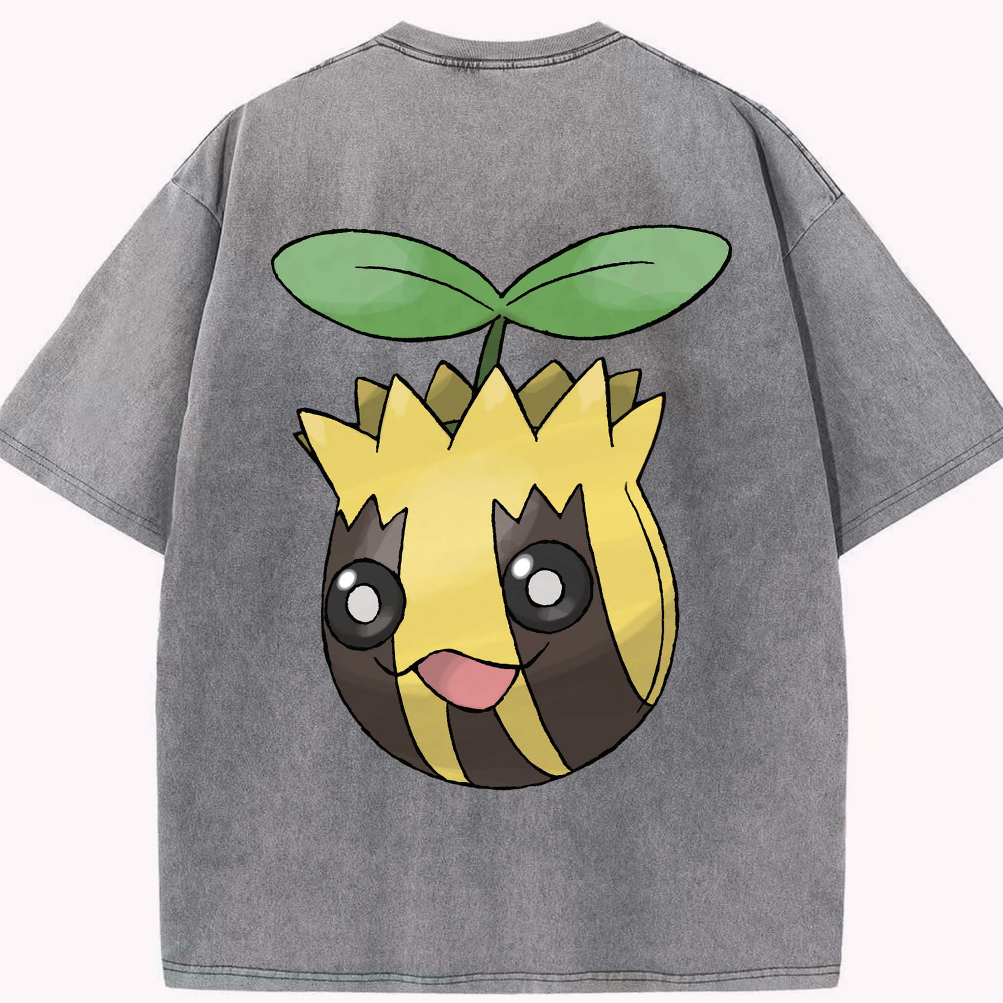 （画像用） ポケットモンスター Pokémon 綿100% ヴィンテージ風 半袖Tシャツ（背面プリント）