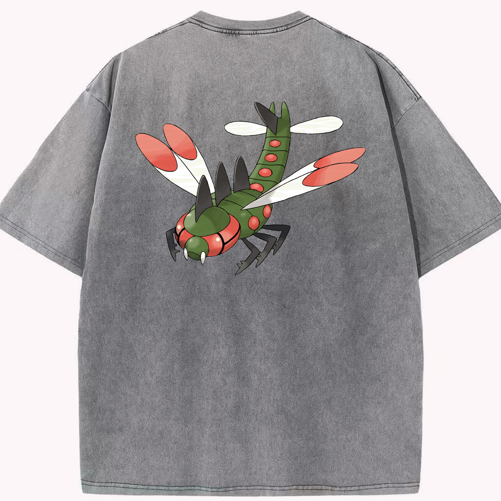 （画像用） ポケットモンスター Pokémon 綿100% ヴィンテージ風 半袖Tシャツ（背面プリント）