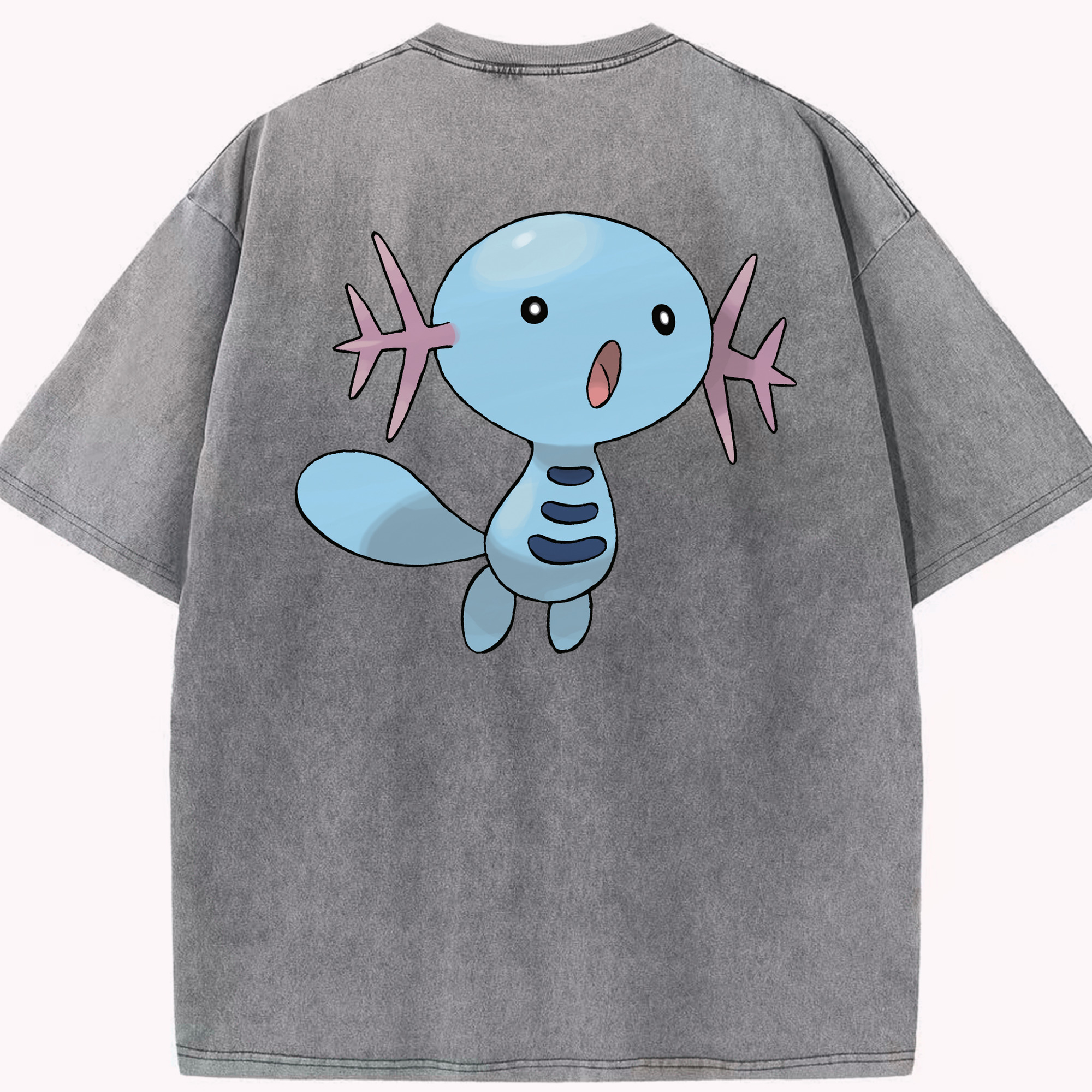 （画像用） ポケットモンスター Pokémon 綿100% ヴィンテージ風 半袖Tシャツ（背面プリント）